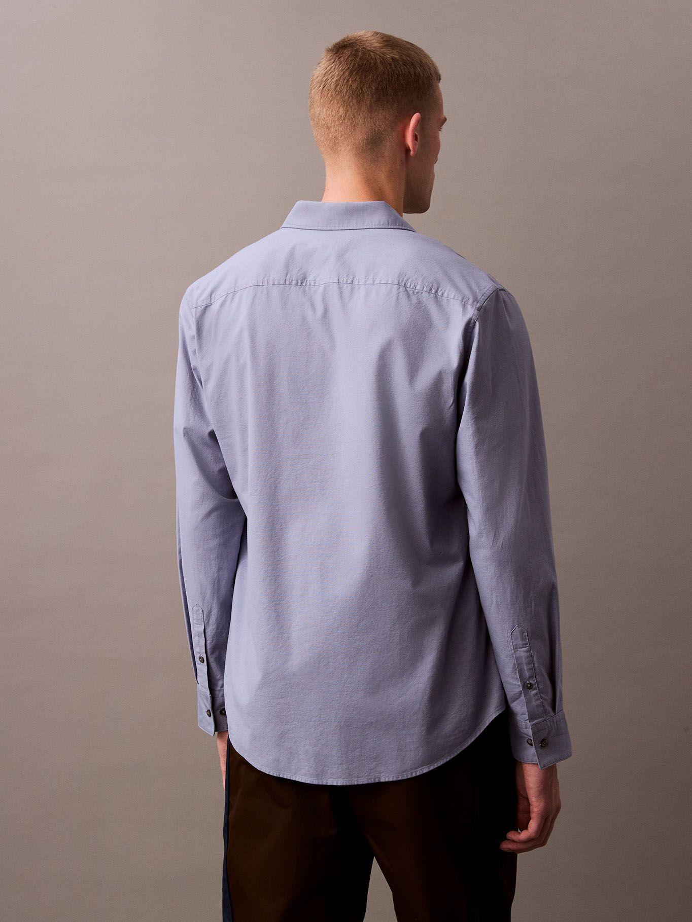 Camisa Oxford Clásica Azul Calvin Klein-2