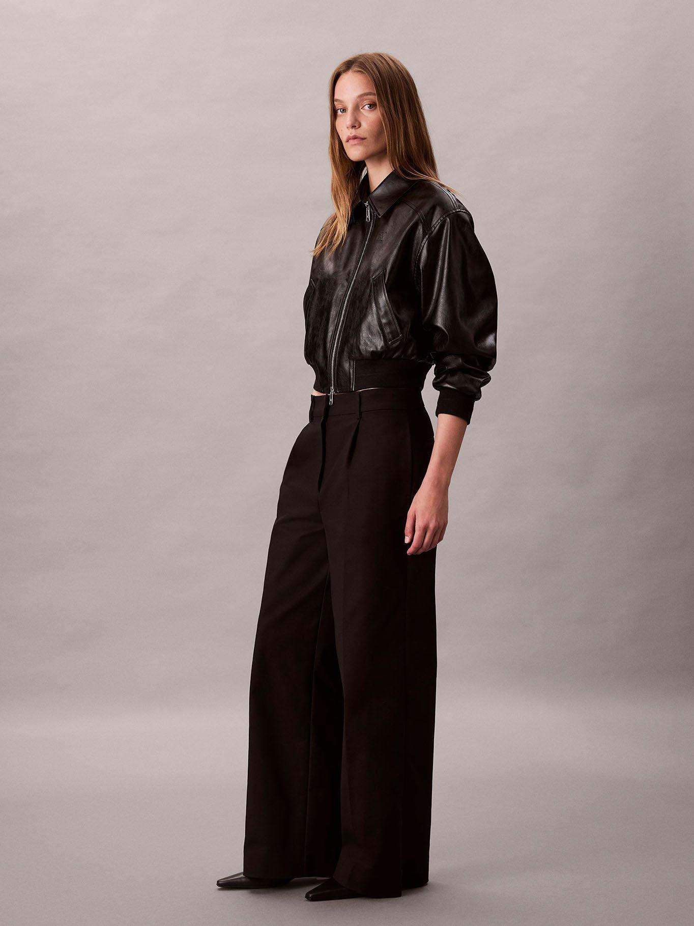 Pantalones Chino De Pierna Ancha Negro Calvin Klein-2