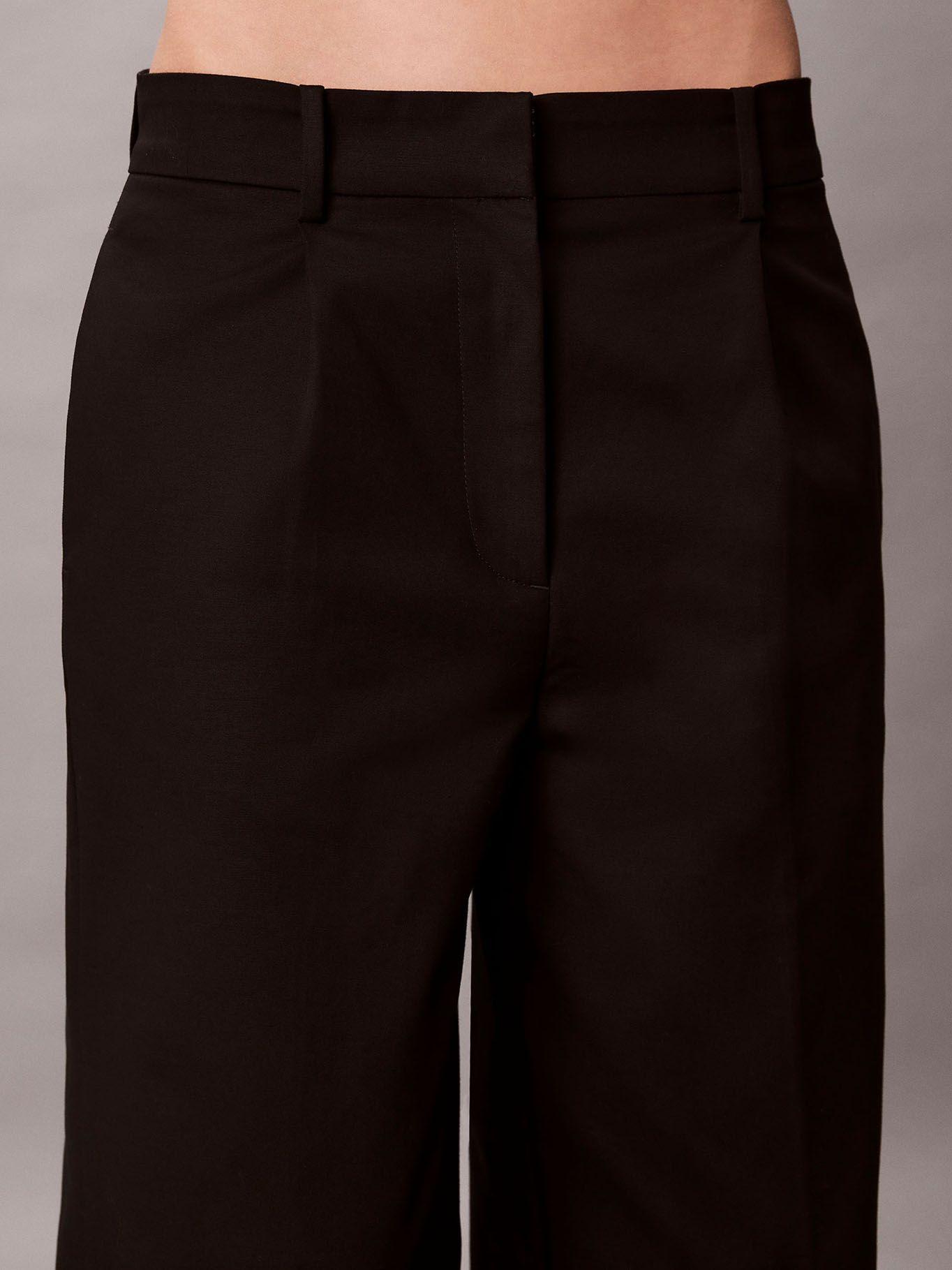 Pantalones Chino De Pierna Ancha Negro Calvin Klein-3