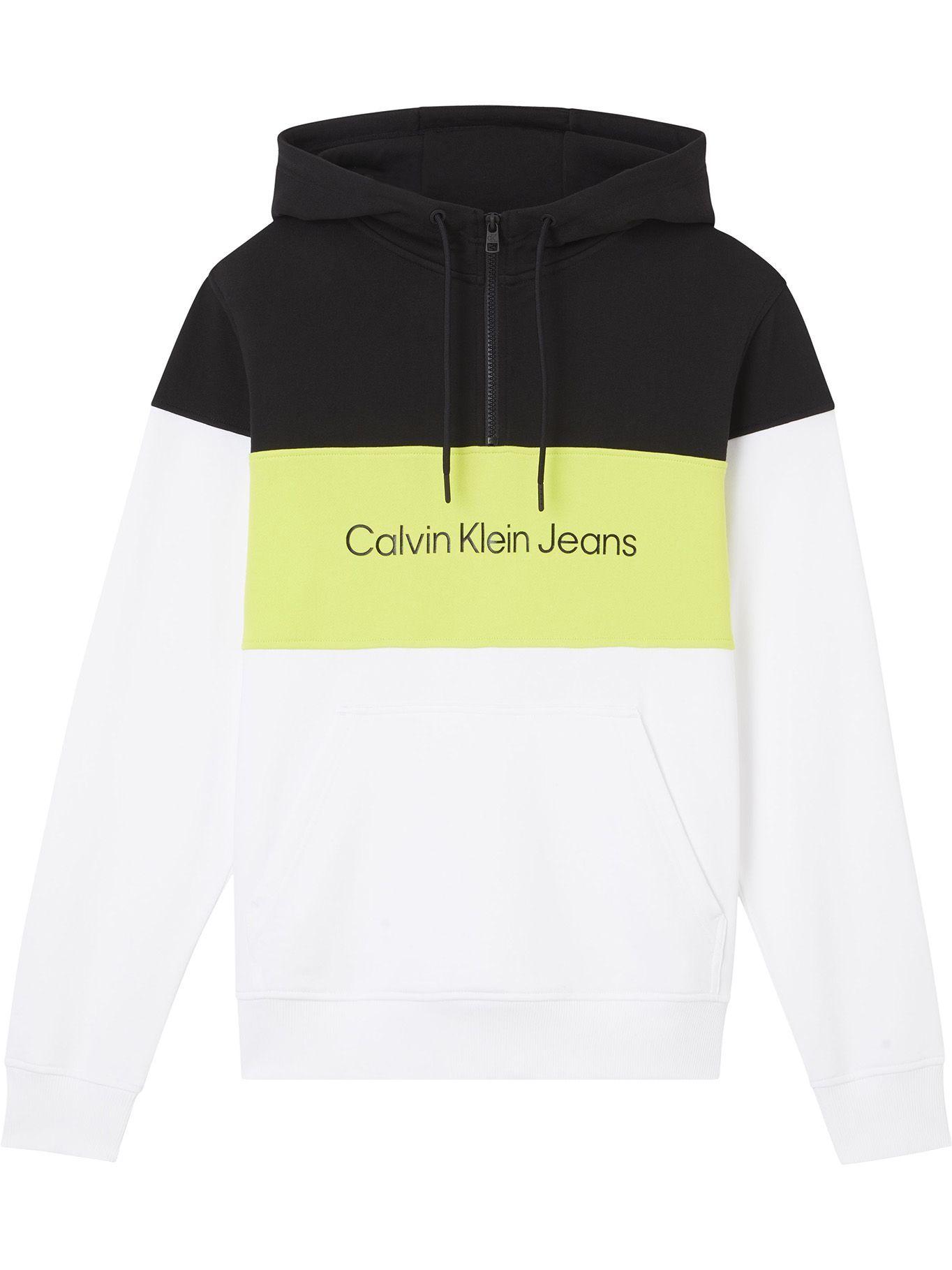 Hoodie Colorblock Quarter Blanco Calvin Klein-0
