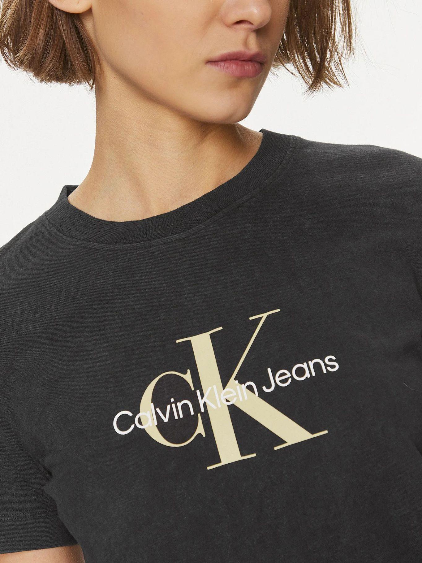 Polera Archival Monologo Regular Negro Calvin Klein-3