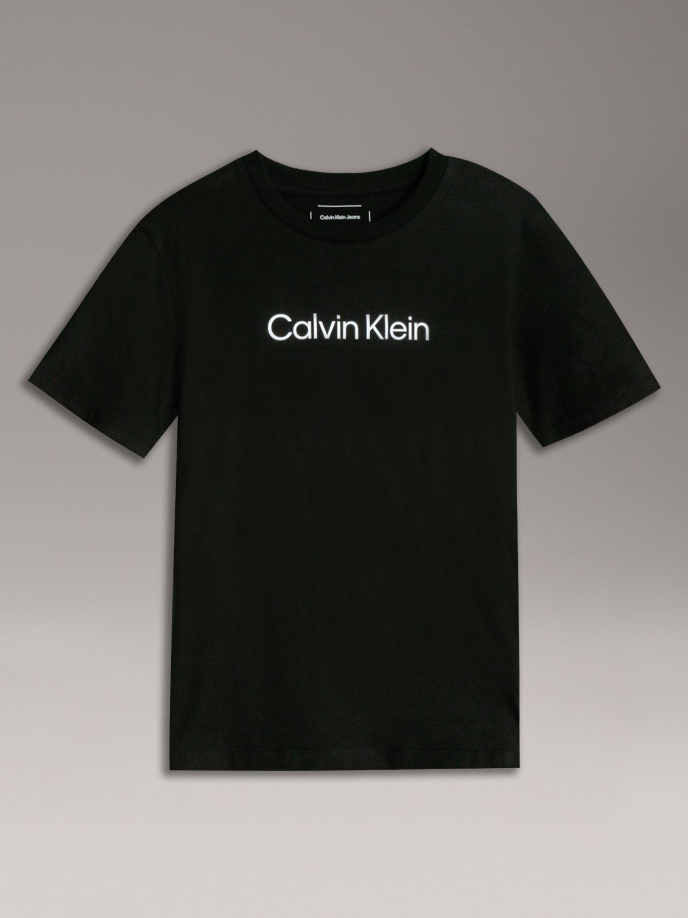 Polera Niño Logo Negro Calvin Klein-0