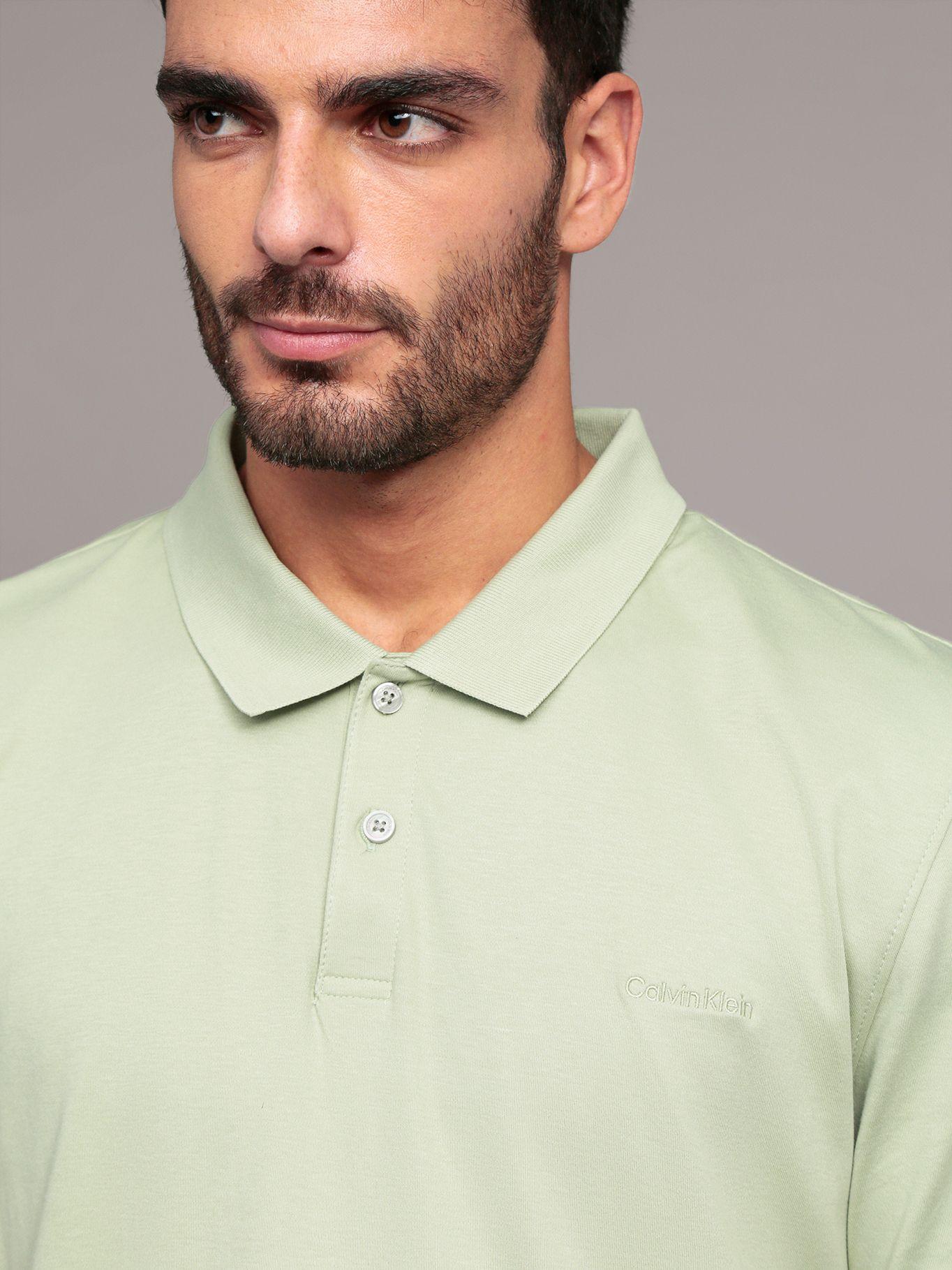 Polo solid liquid Verde Calvin Klein-4