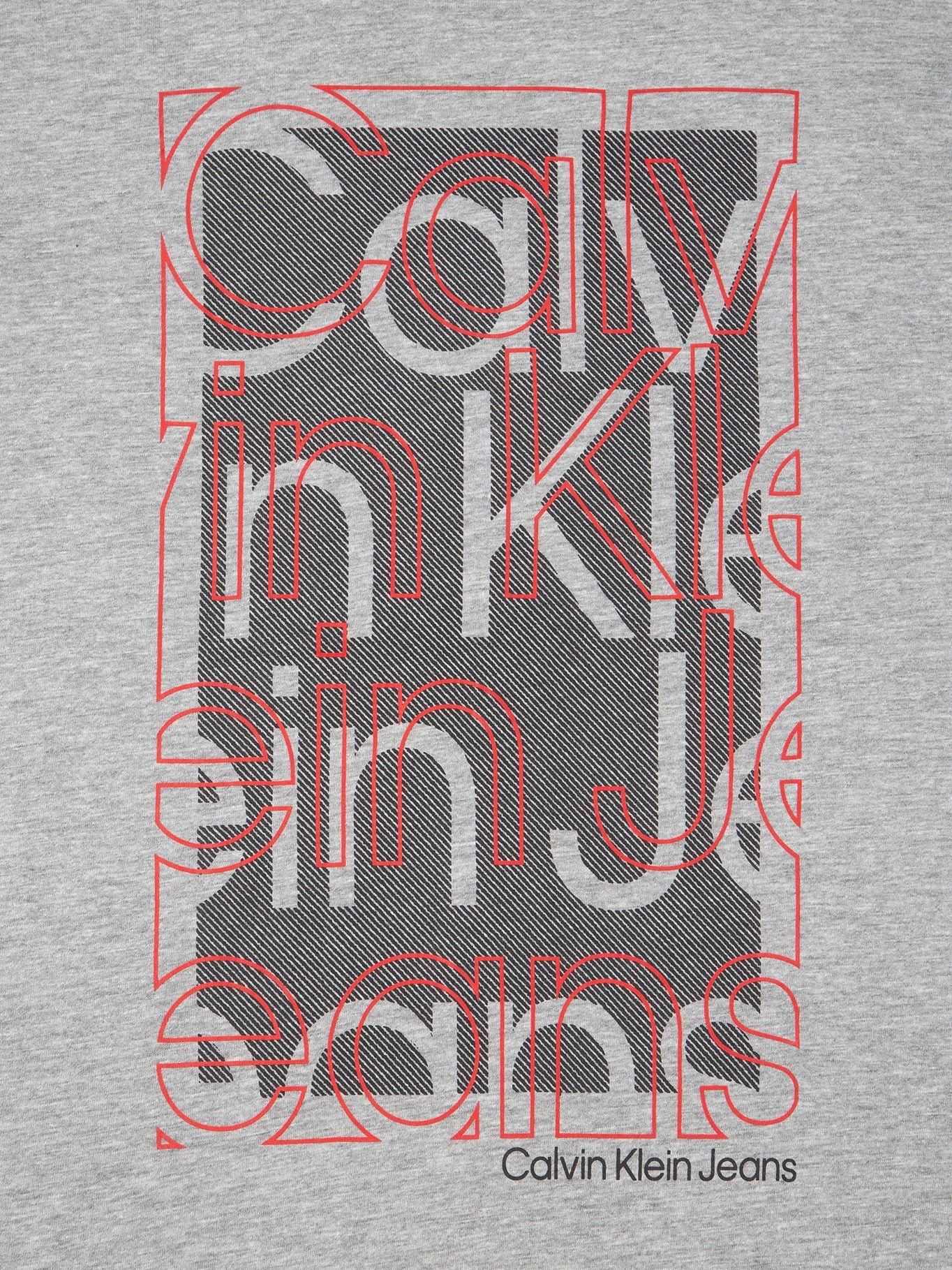 Polera Niño Interrupt Gris Calvin Klein-2