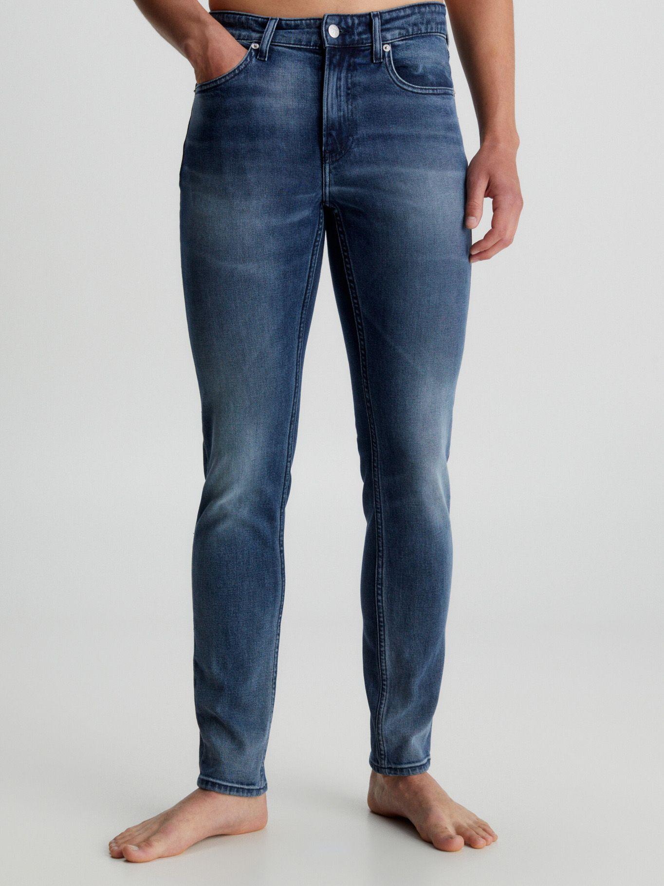 Jeans Slim  Taper Azul 1BJ Calvin Klein-0