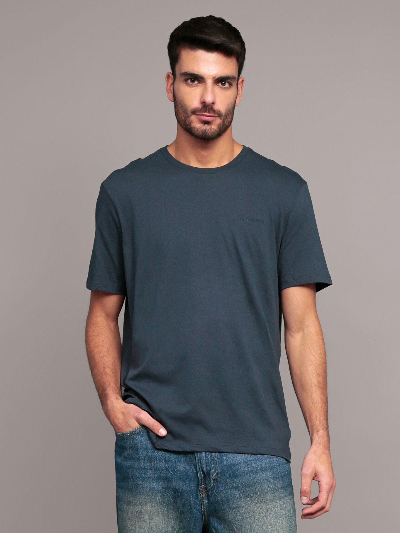Polera Solid/ Liquid Azul Calvin Klein-0