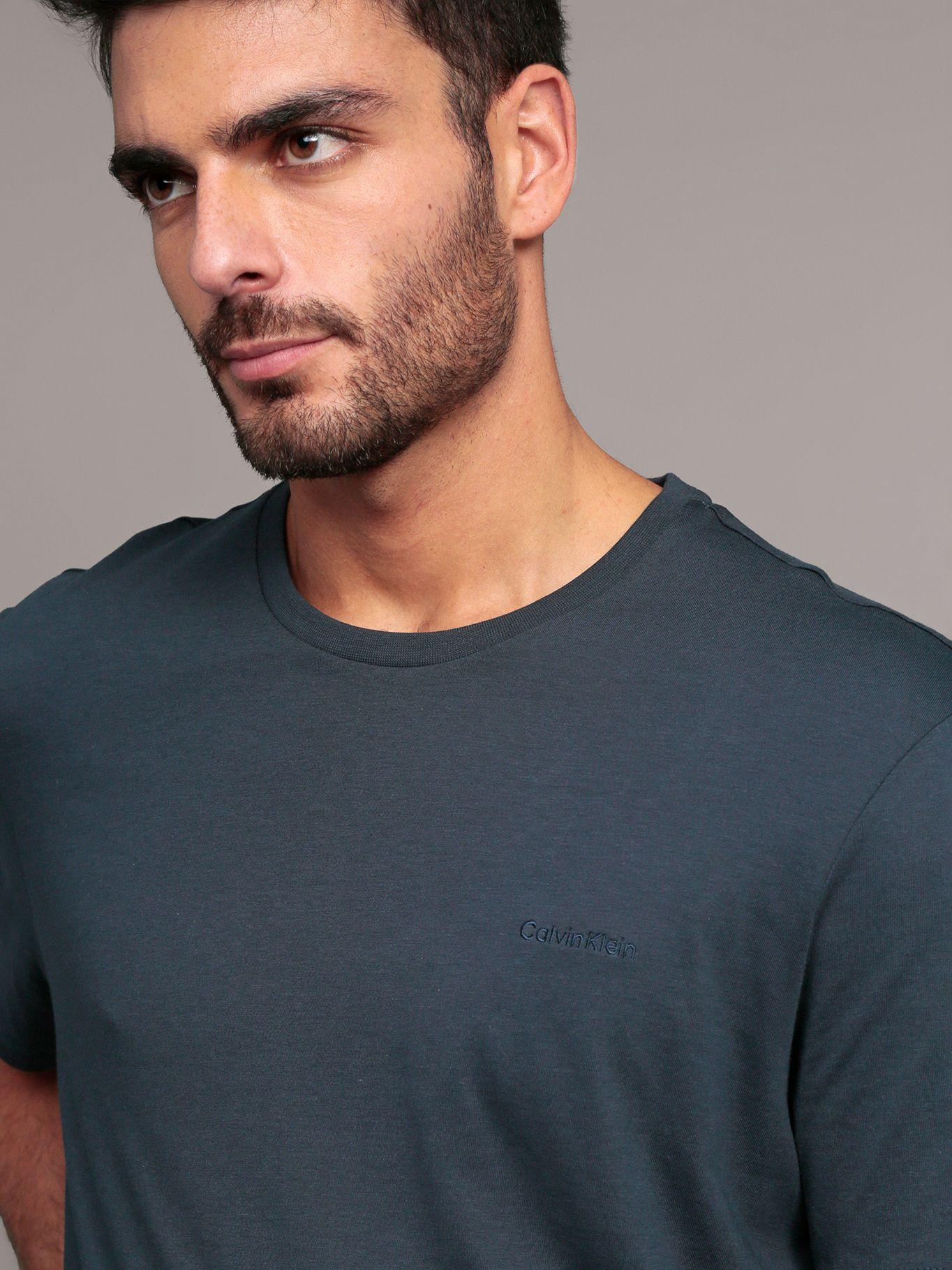 Polera Solid/ Liquid Azul Calvin Klein-4