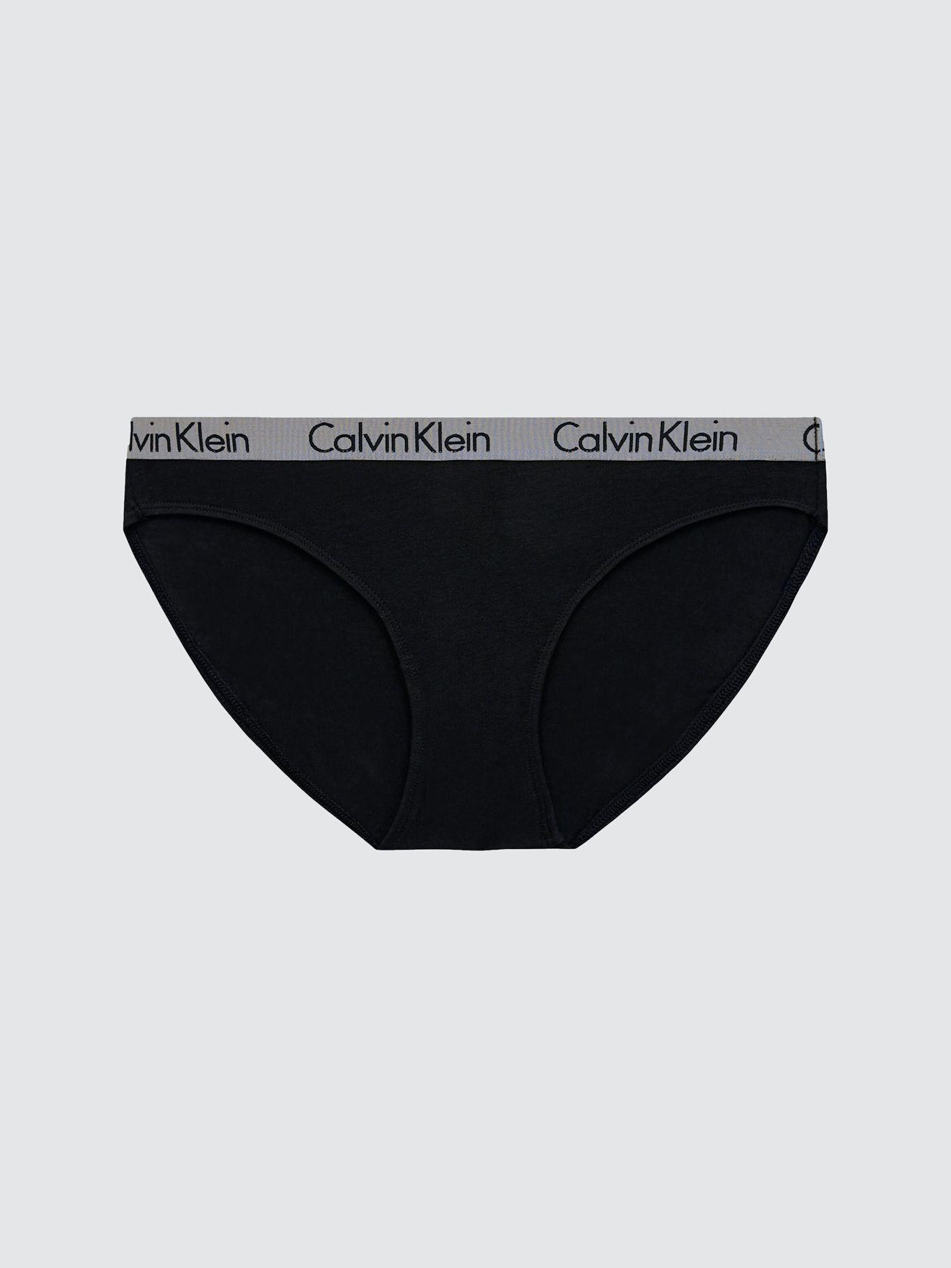 Calzón Bikini Radiant Cotton 001 Negro Calvin Klein-0