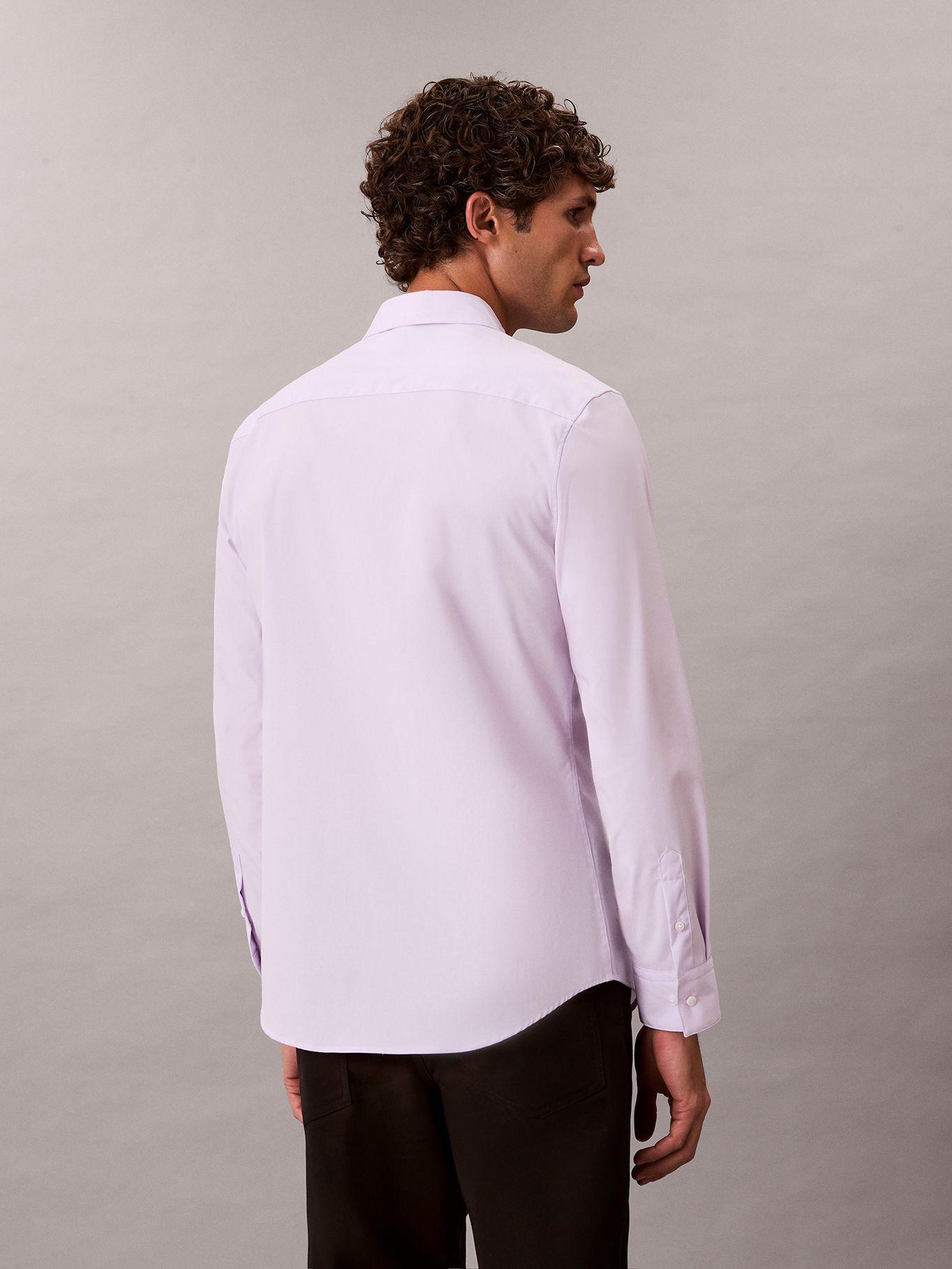Camisa Slim Stretch en Algodón Supima Lila Calvin Klein-2