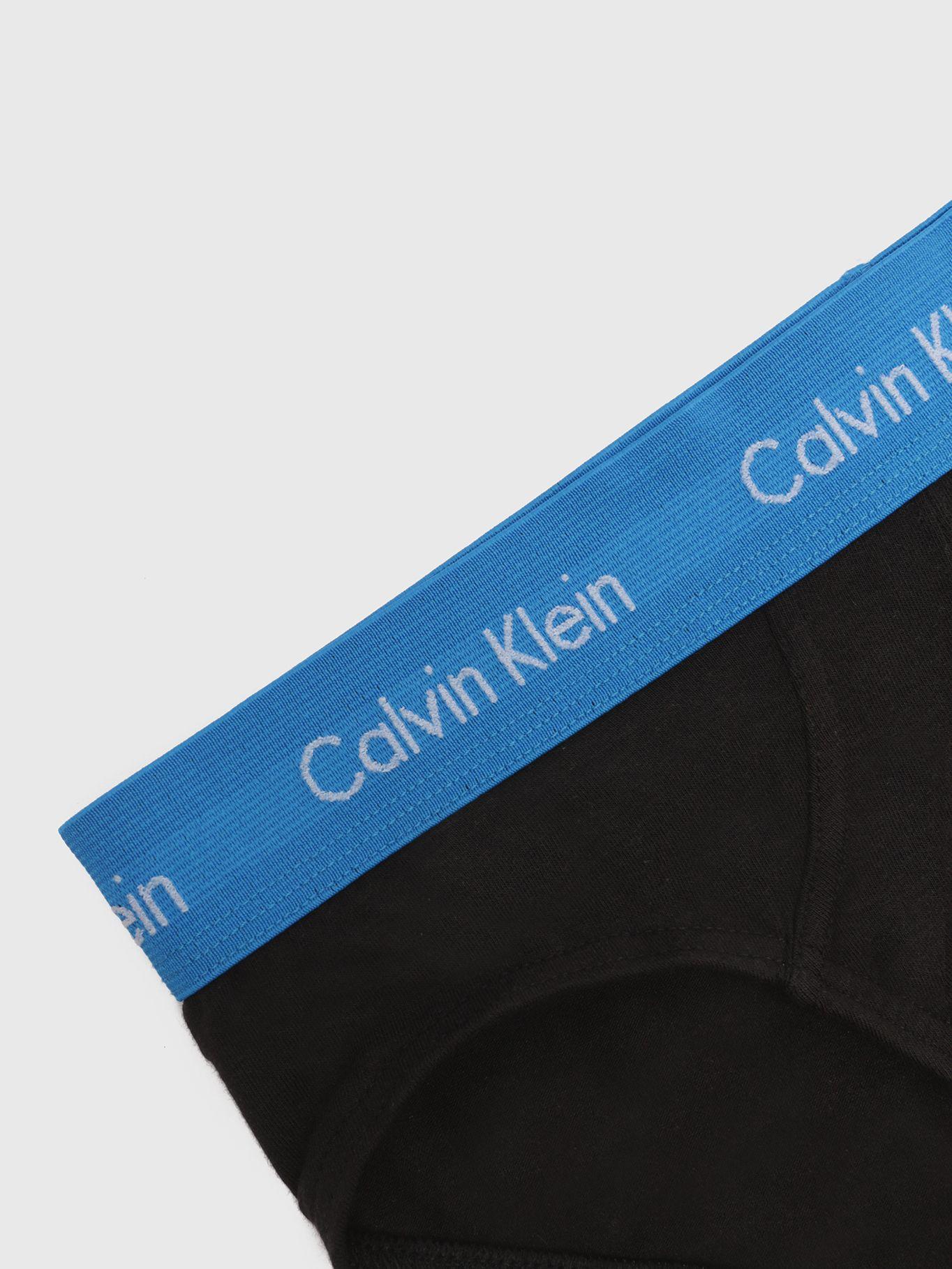 Pack 3 Slips - Cotton Stretch Negro Calvin Klein-3