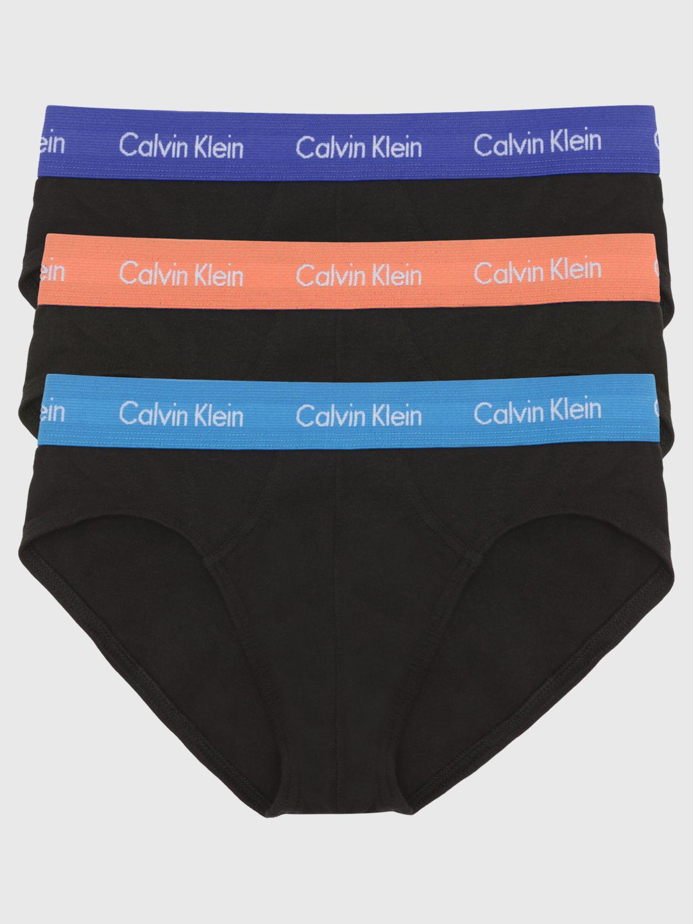 Pack 3 Slips - Cotton Stretch Negro Calvin Klein-0