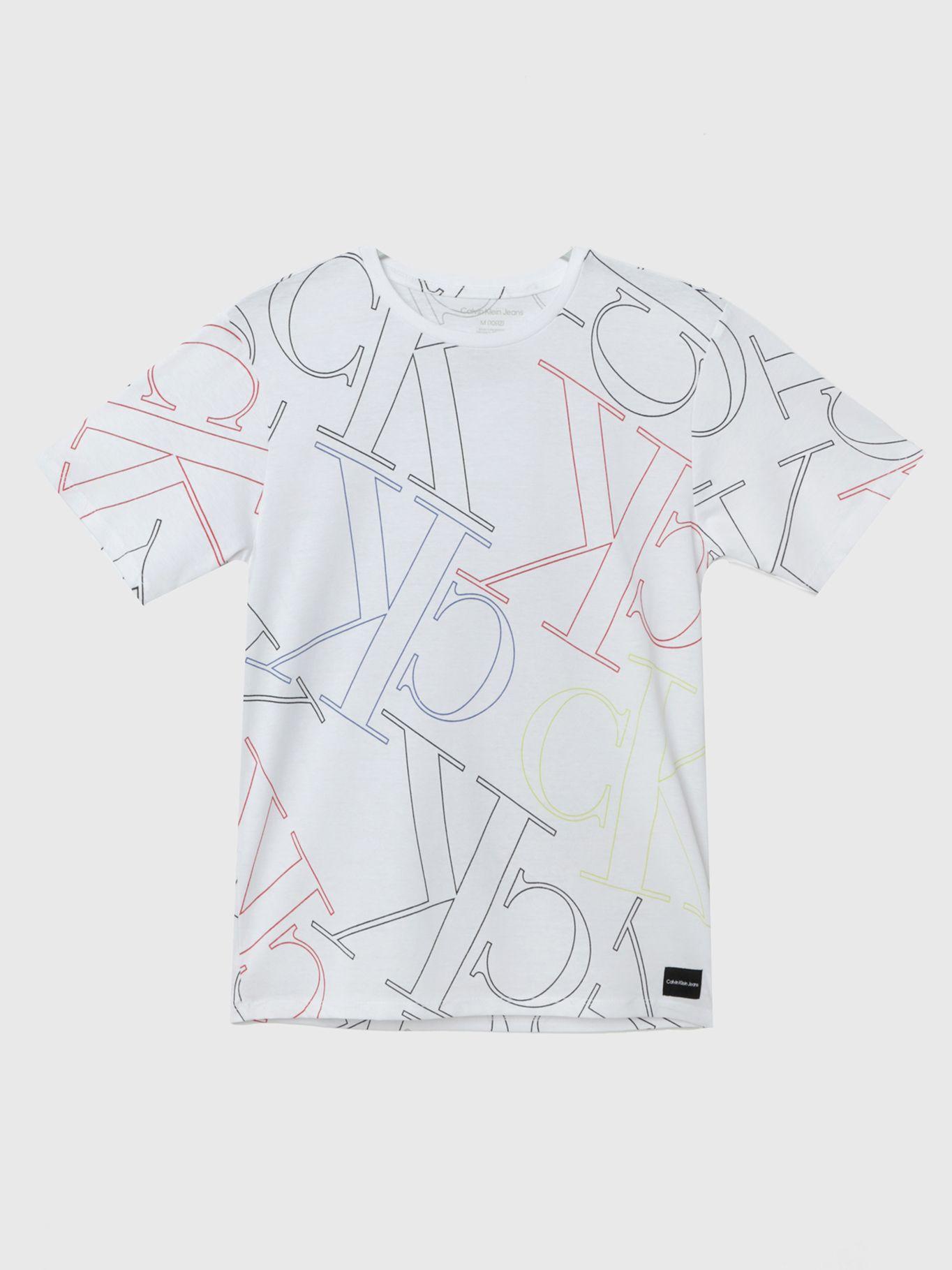 Polera Niño Shuffle Blanco Calvin Klein-0