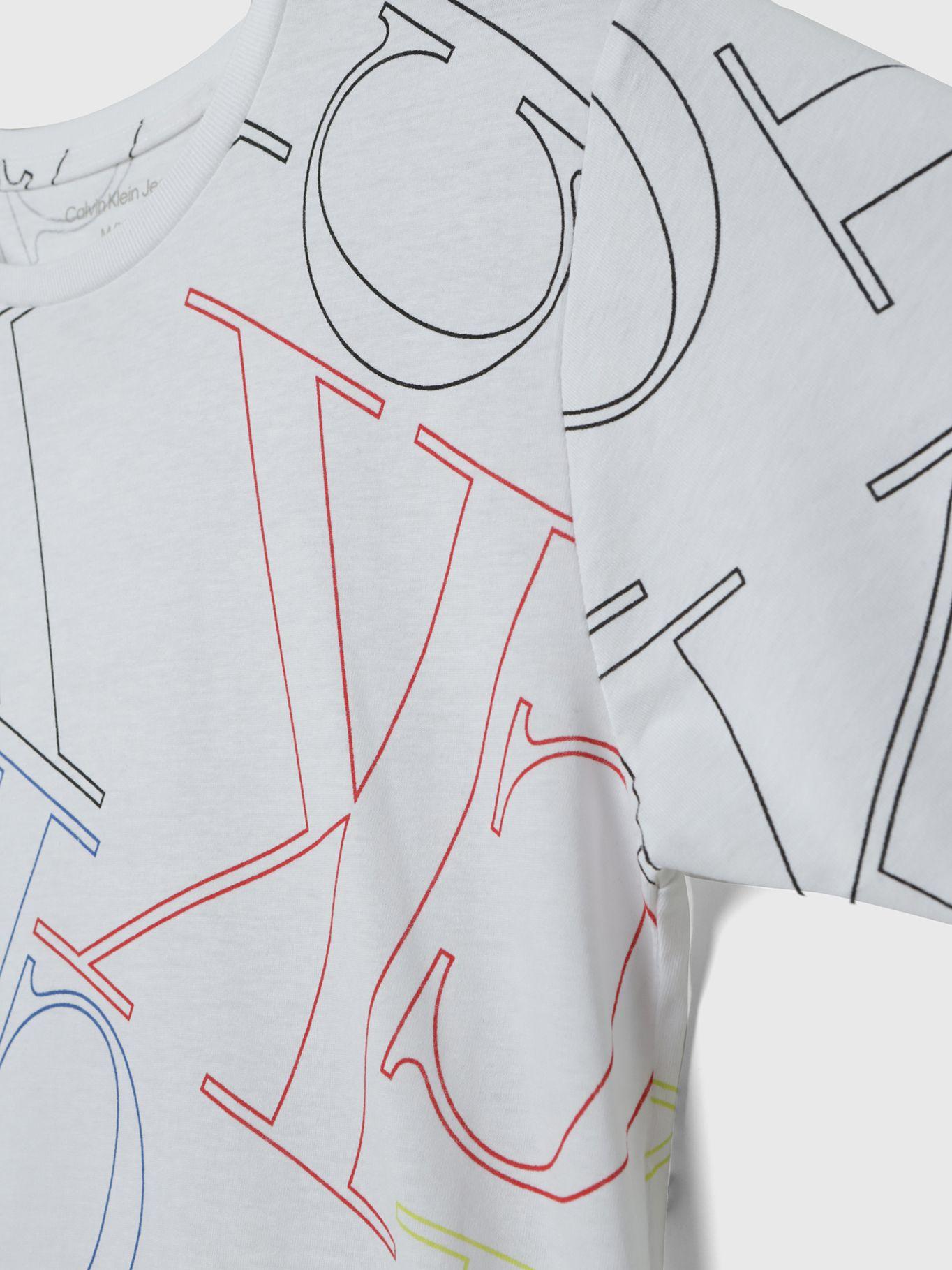 Polera Niño Shuffle Blanco Calvin Klein-2