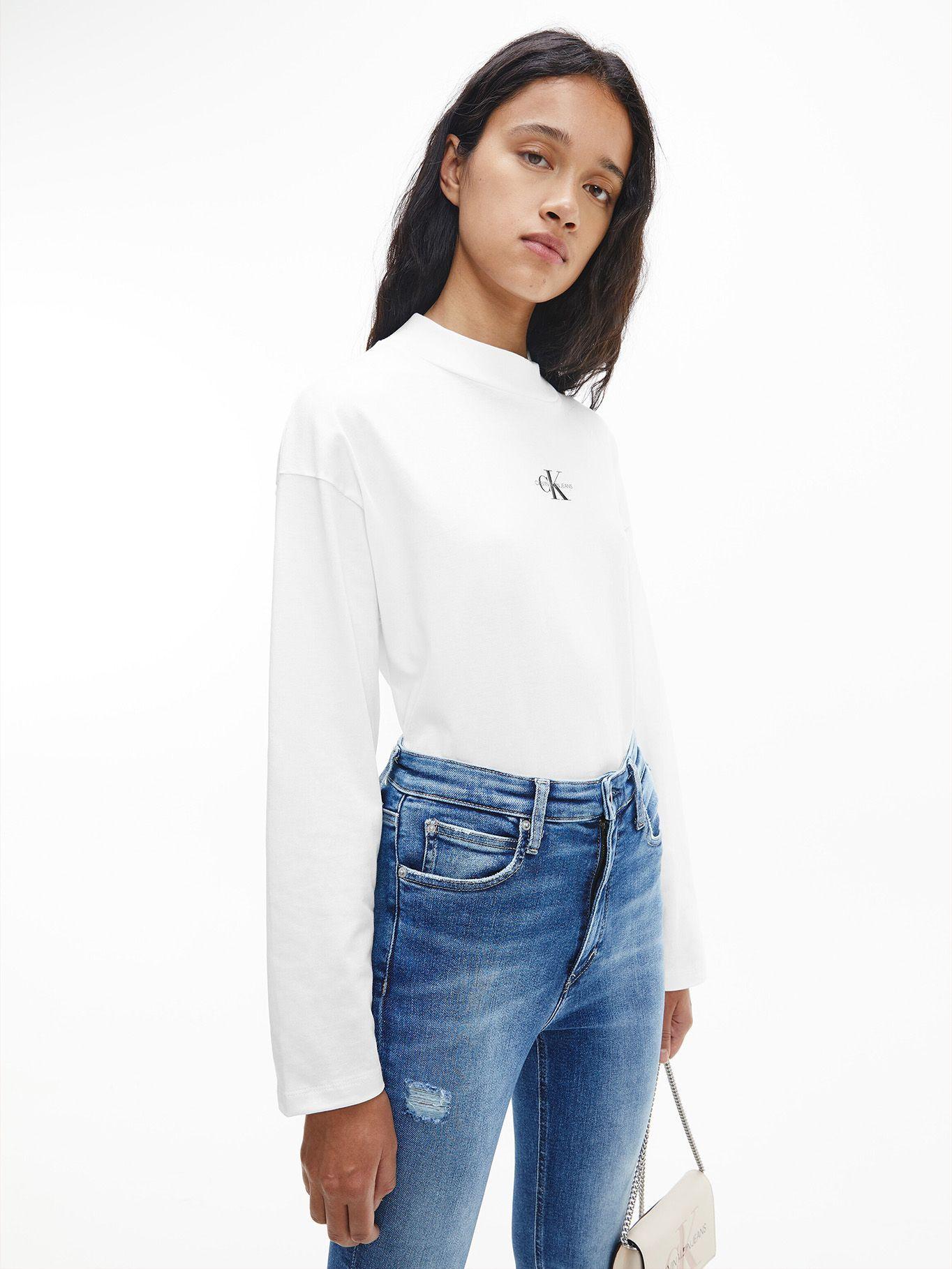 Polera Micro Mono Blanco Calvin Klein-0