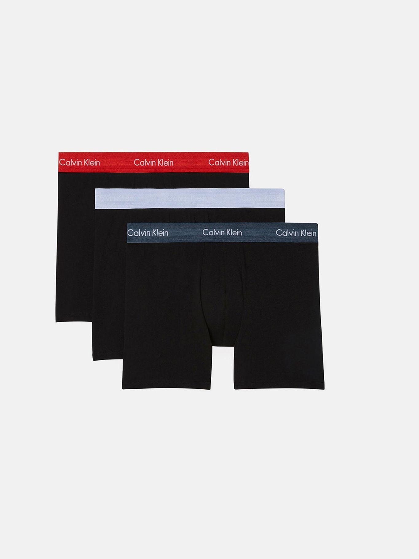 Pack 3 Bóxers Brief Cotton Stretch-Negro Calvin Klein-0