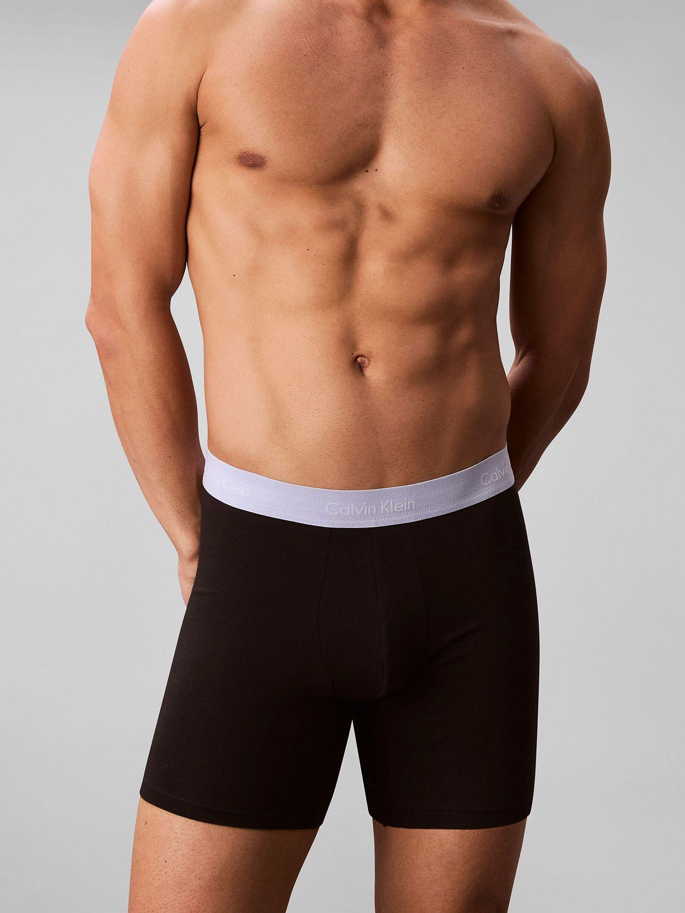 Pack 3 Bóxers Brief Cotton Stretch-Negro Calvin Klein-5