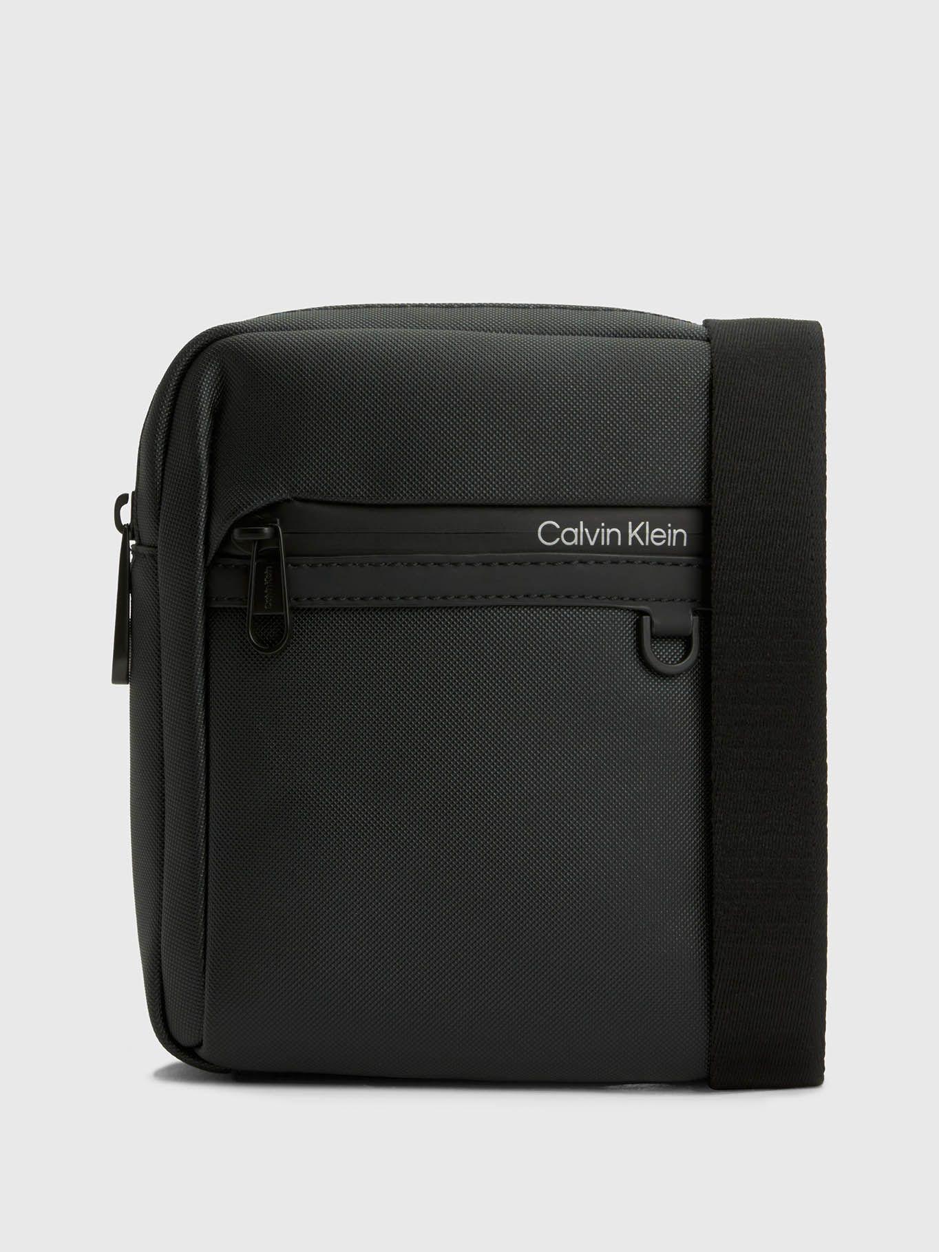 Bolso pequeño de reportero con logo Negro Calvin Klein K50K510023-BAX-0