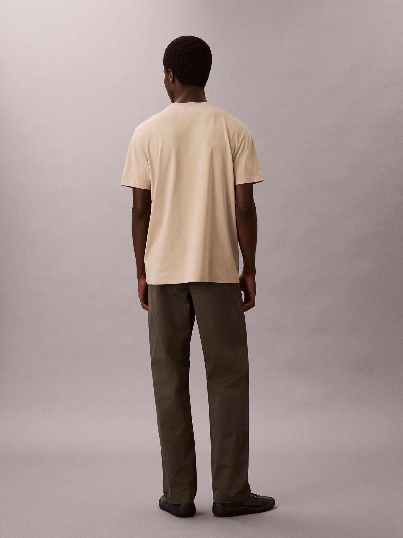 Polera Supima de Cuello Redondo Beige Calvin Klein-2