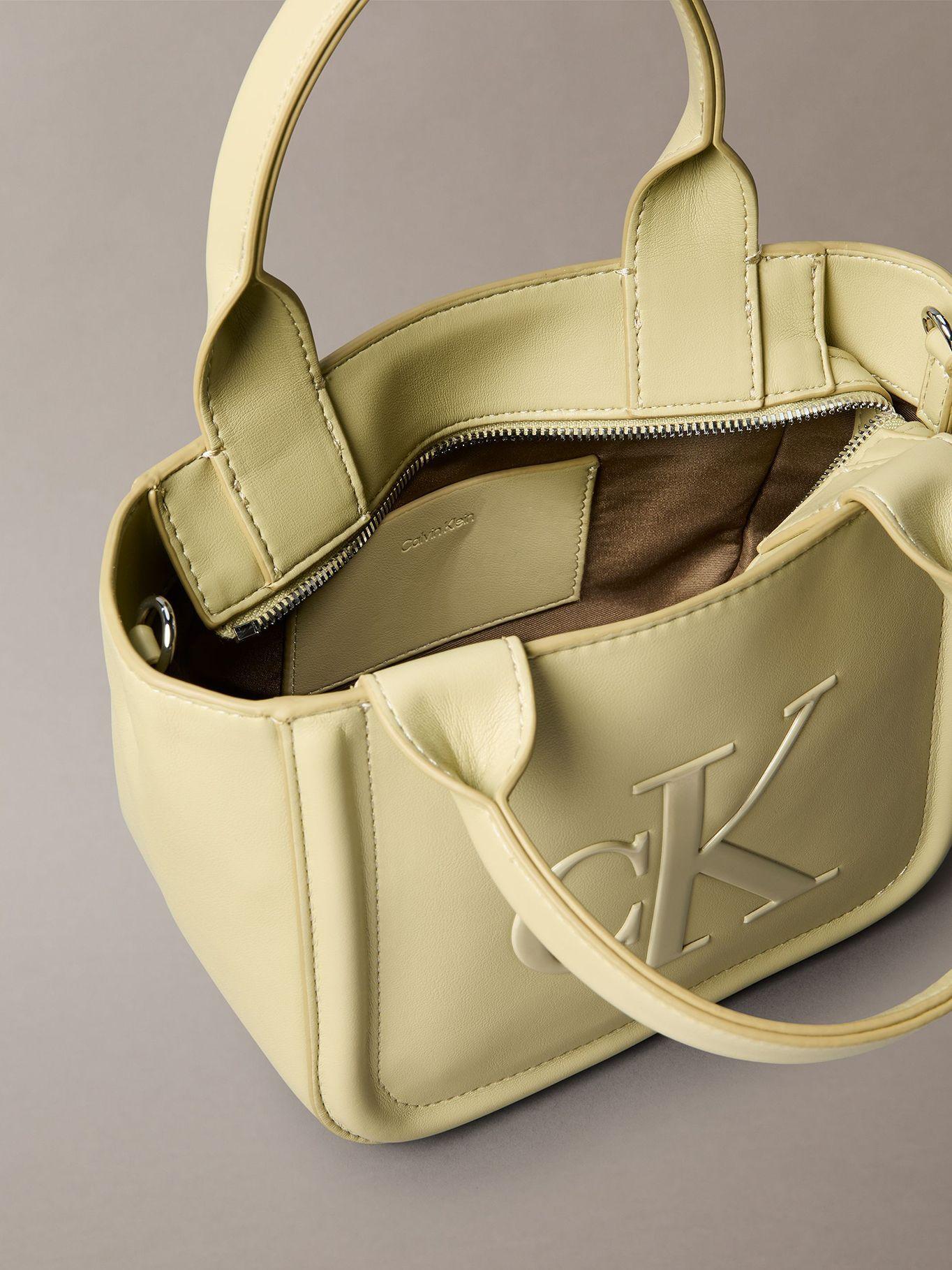 Cartera Tote Pequeña Con Logo Verde Calvin Klein-3