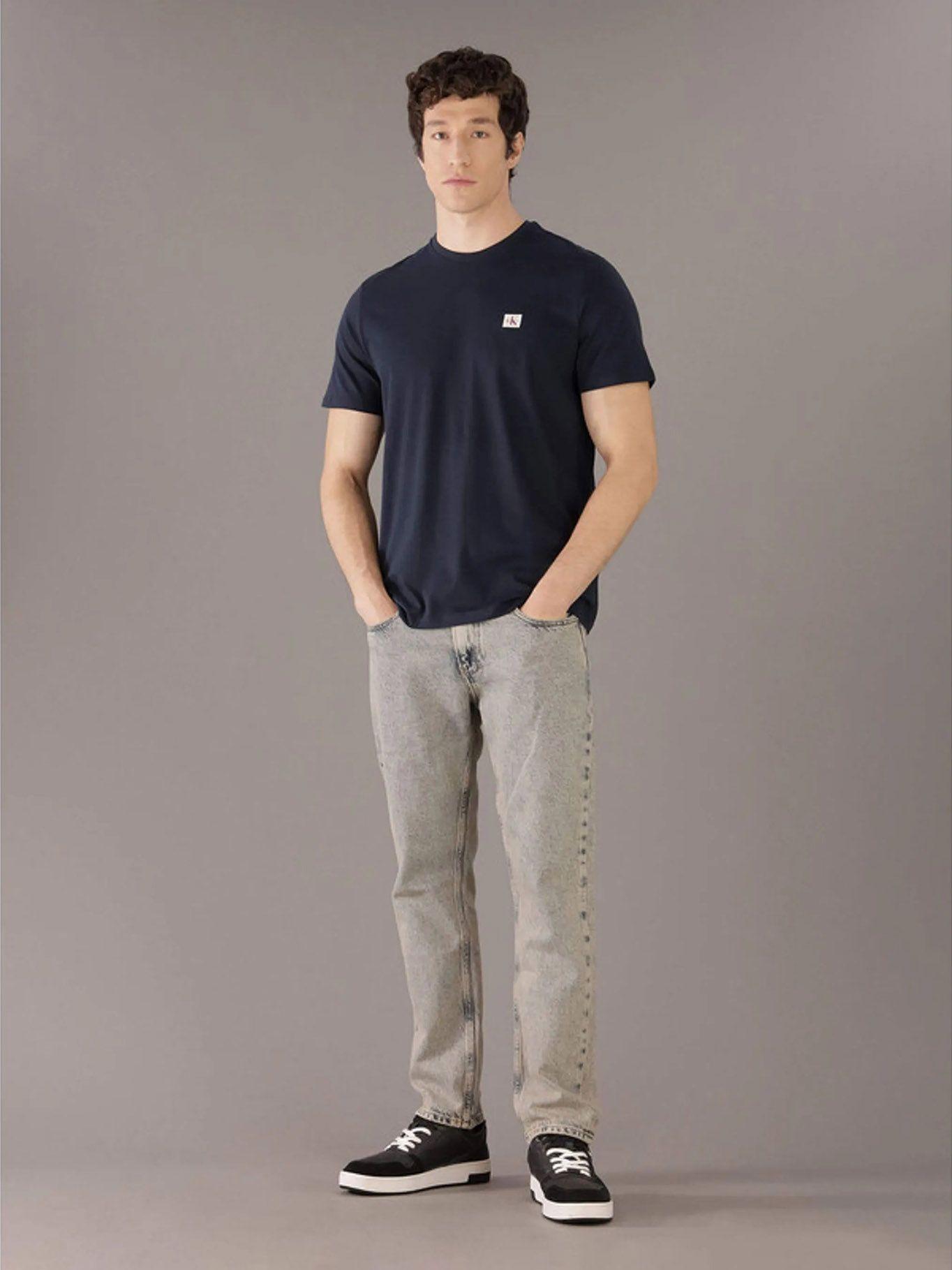 Polera Monograma 30S Bagde Azul Calvin Klein-1