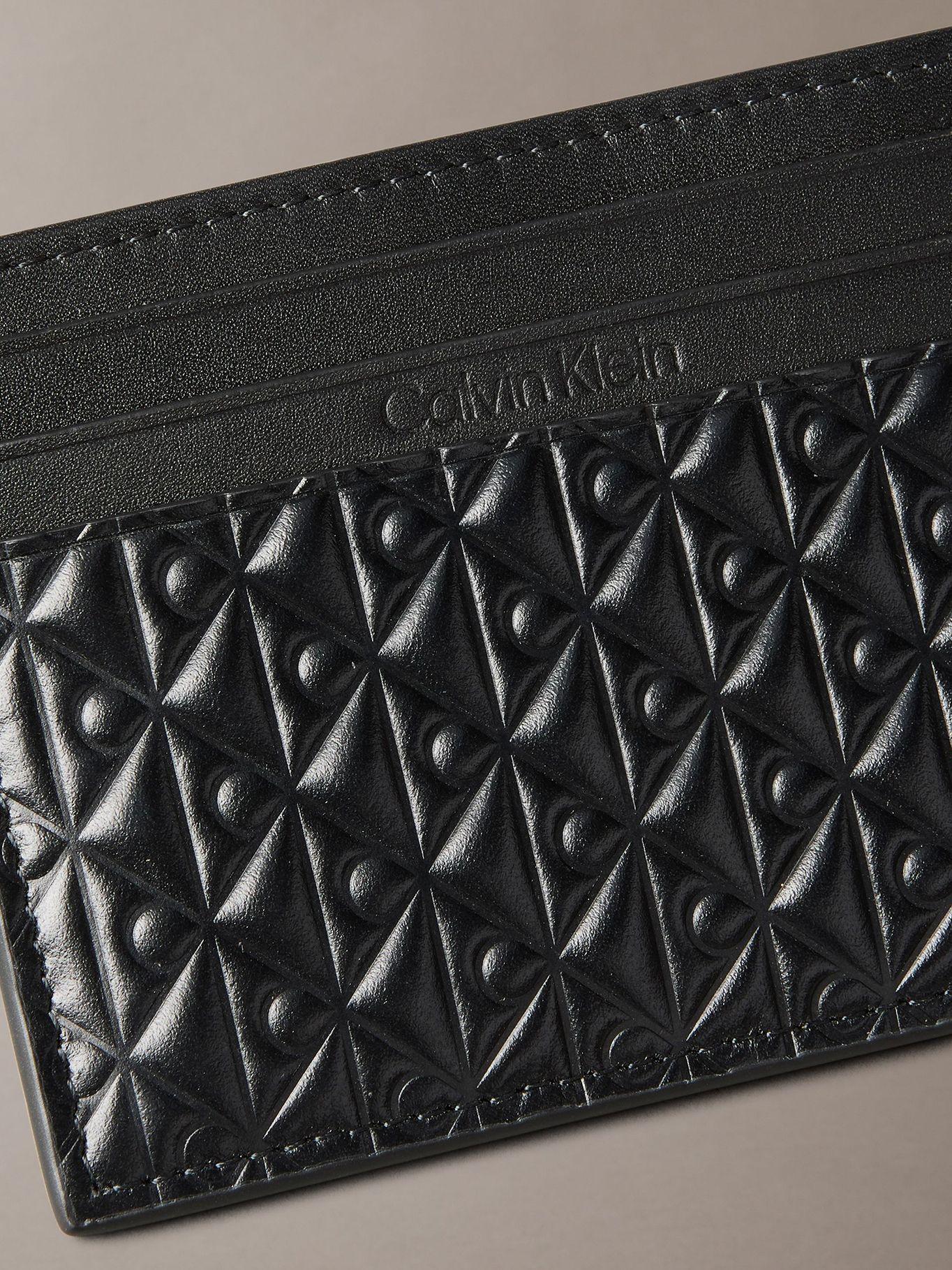 Tarjetero Y Textura de Monograma Ck Negro Calvin Klein-2