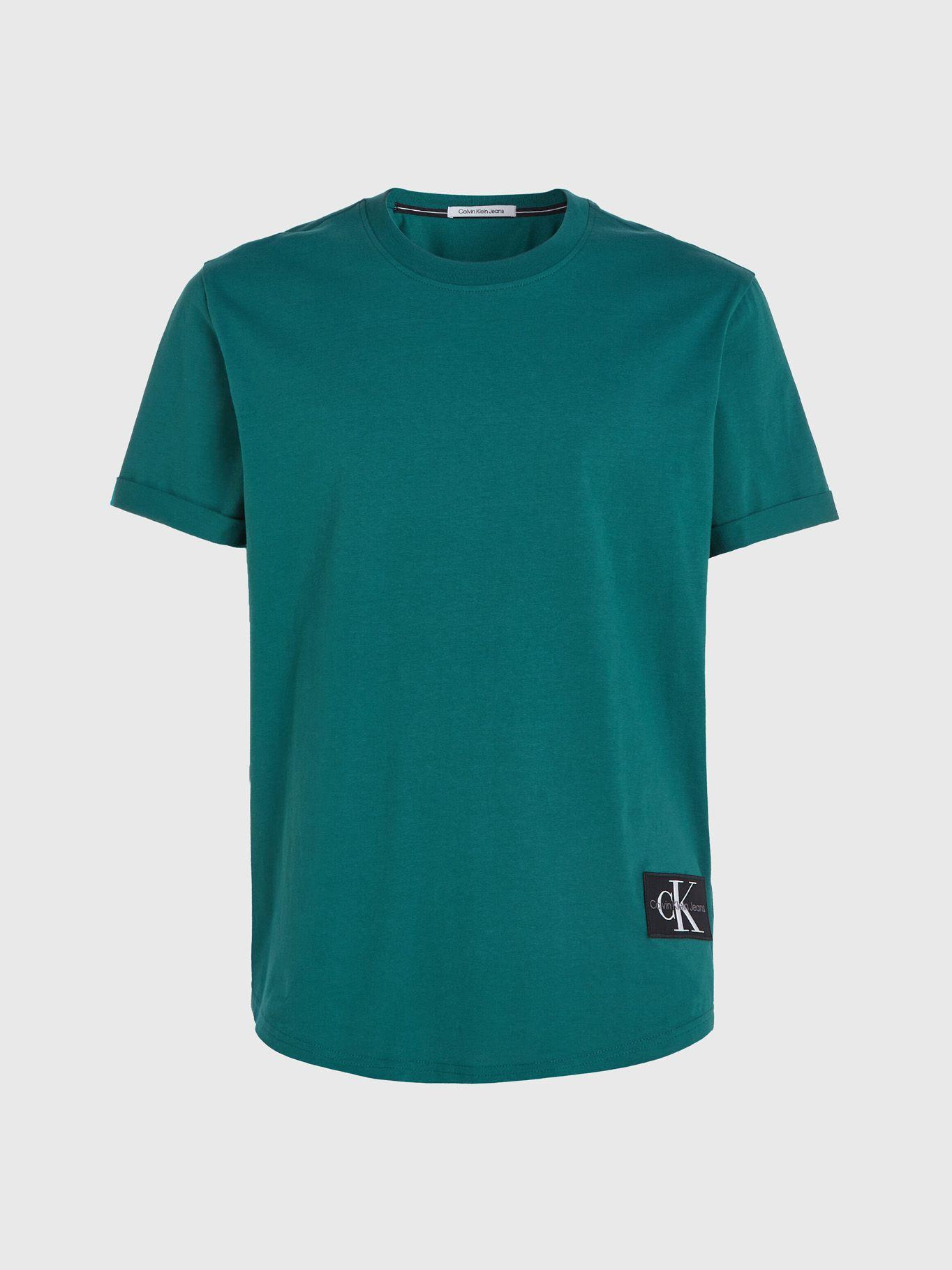 Polera Badge Turn Up Verde CA4 Calvin Klein-4