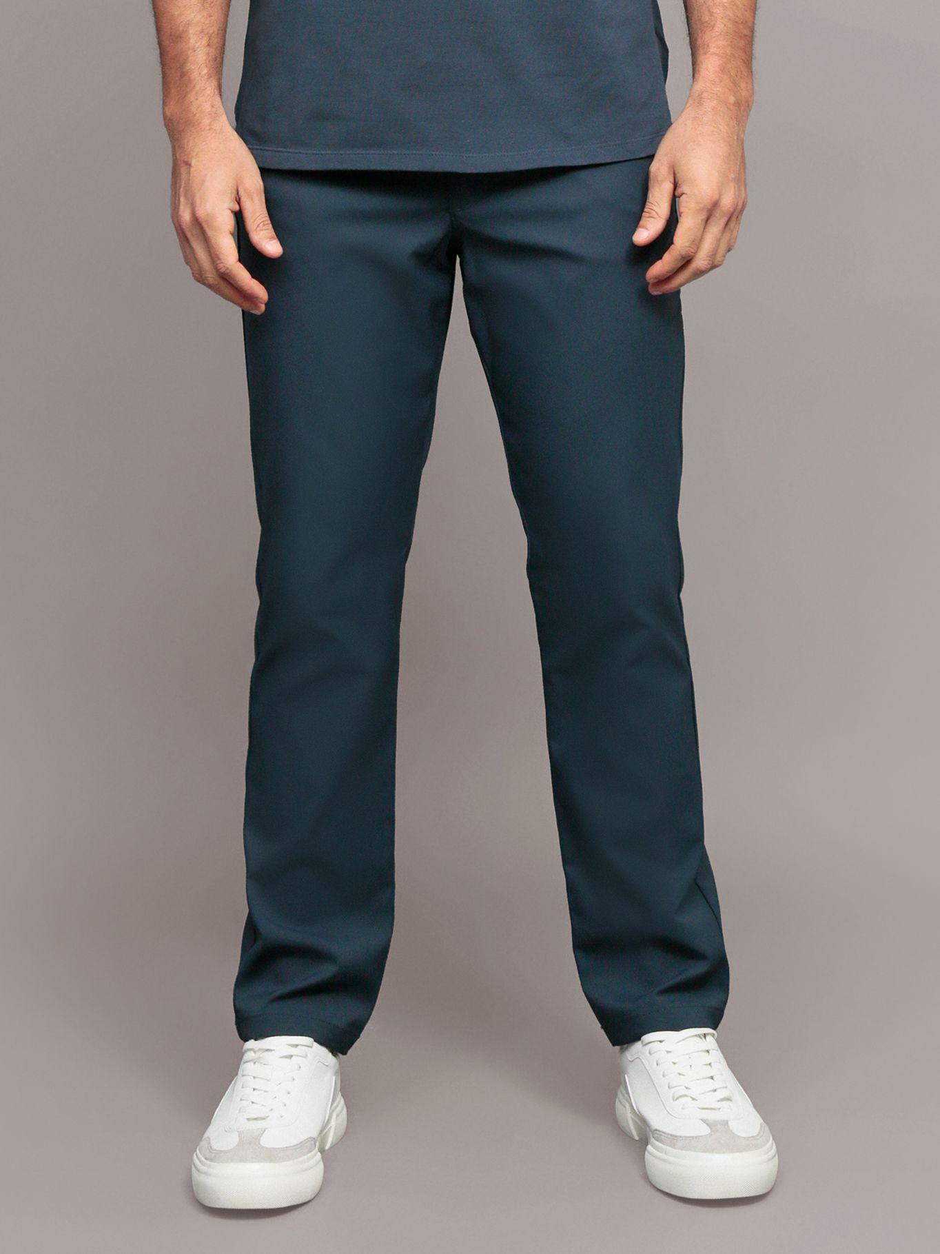 Pantalón Stretch Tech Slim Azul Calvin Klein-0