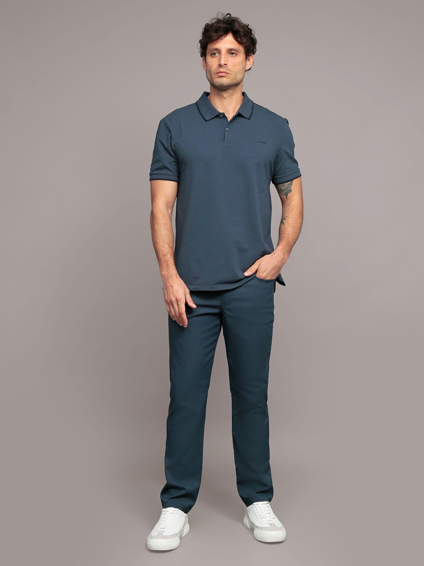 Pantalón Stretch Tech Slim Azul Calvin Klein-1