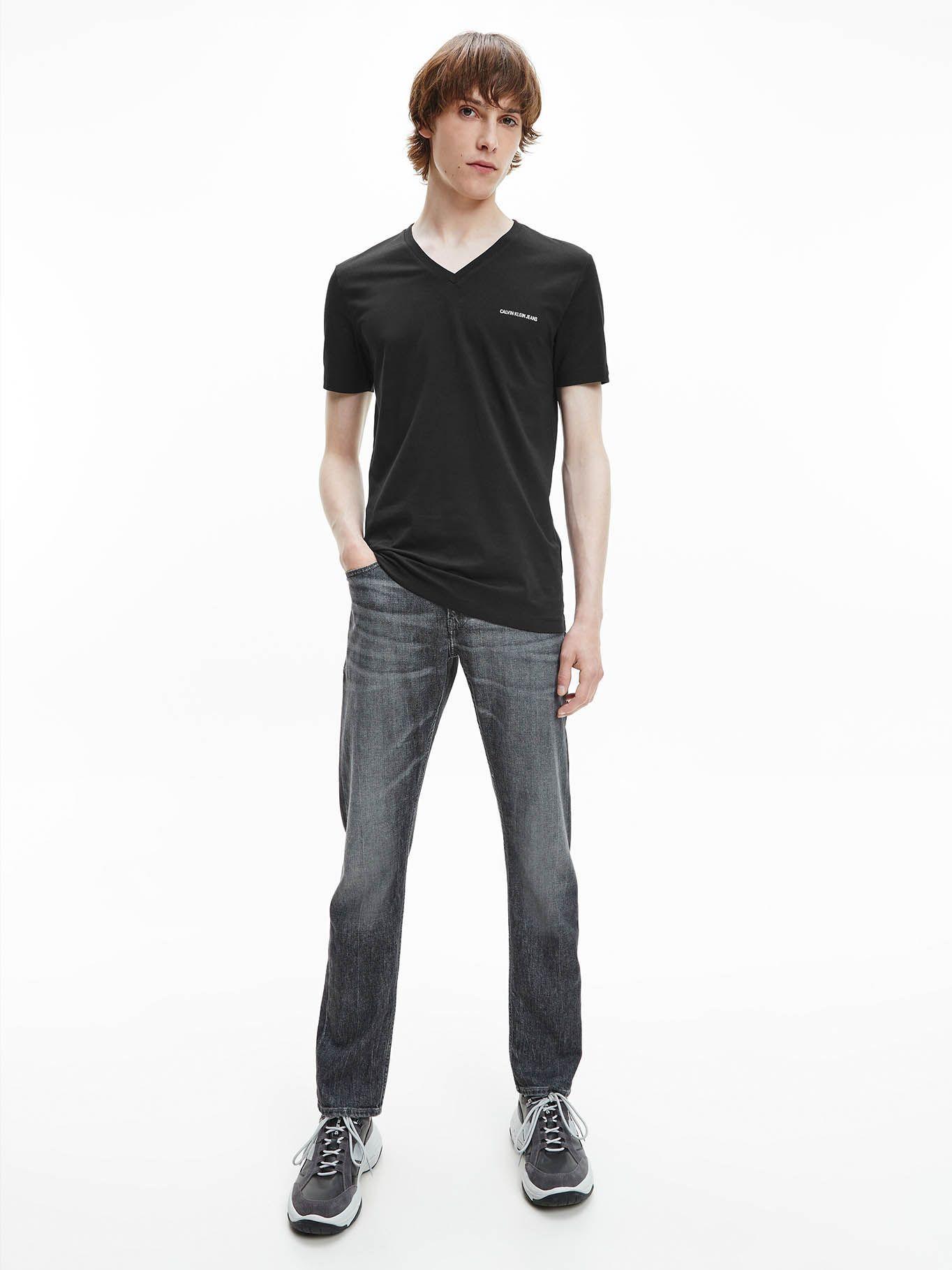 Polera Micro Ck Slim Negro Calvin Klein-1