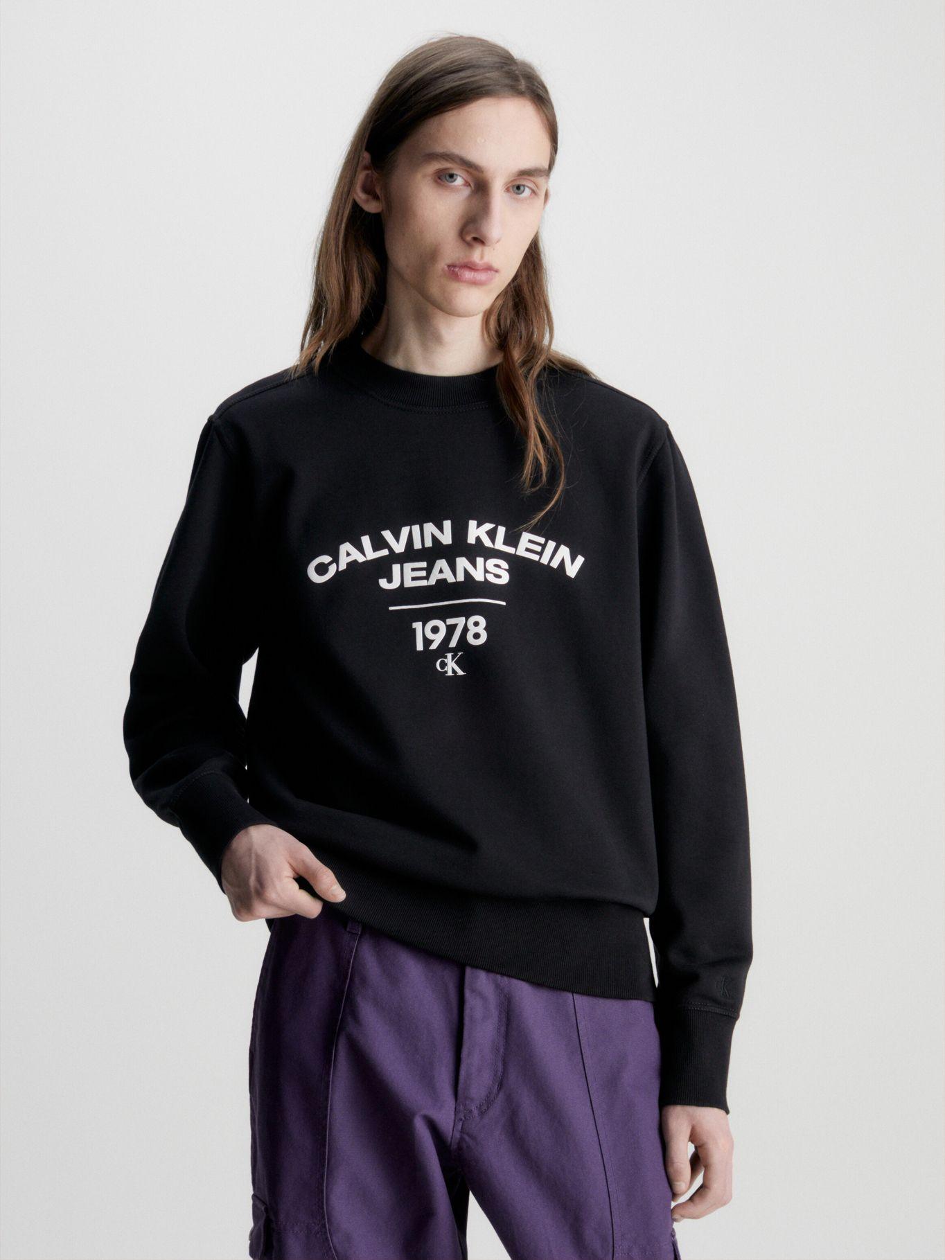 Polerón Varsity Curve Negro Calvin Klein-0