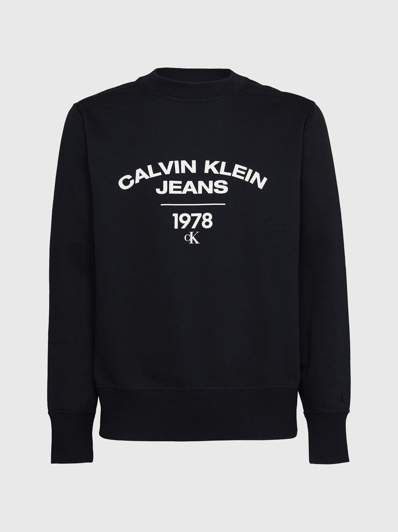 Polerón Varsity Curve Negro Calvin Klein-4