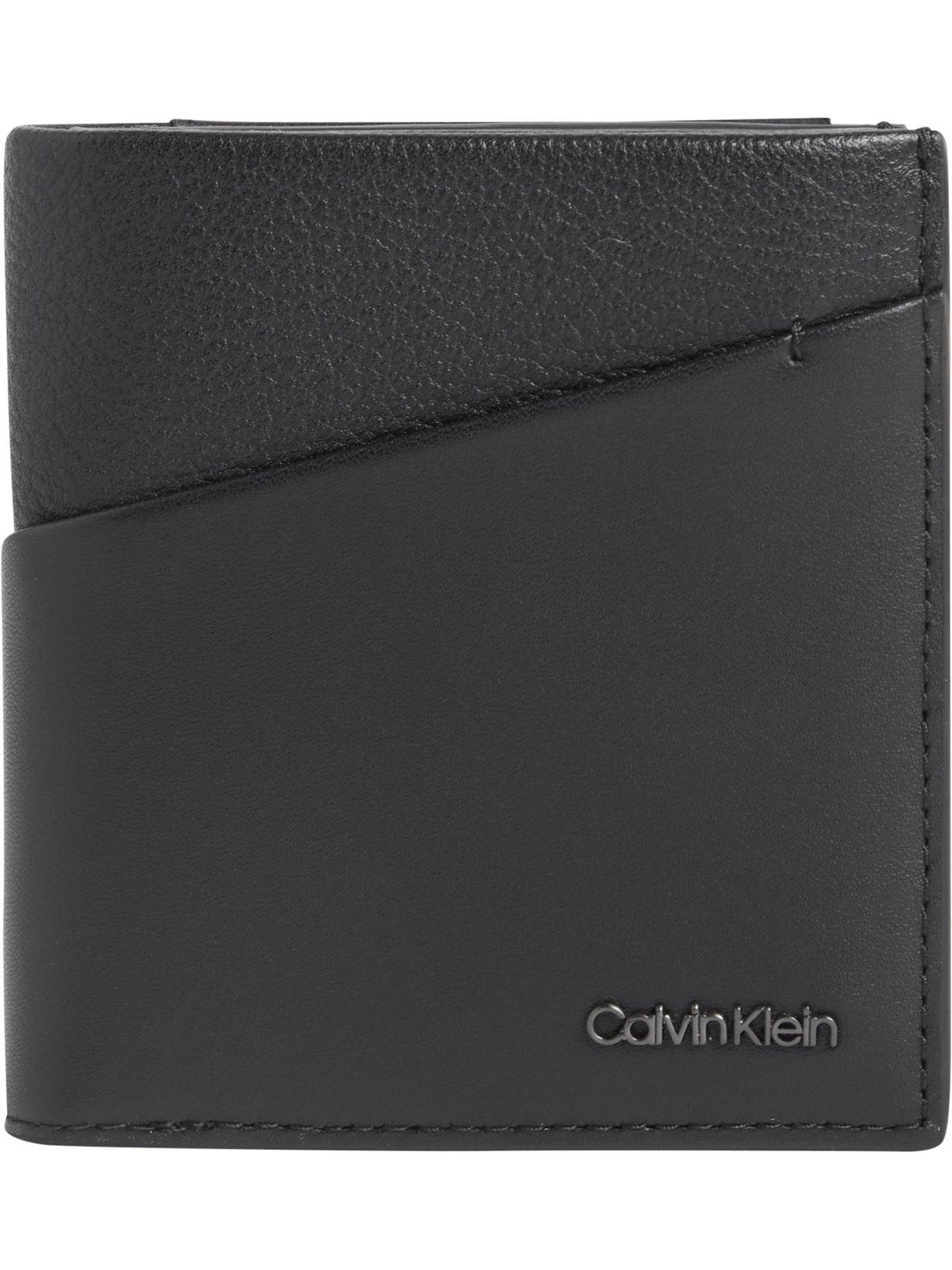 Billetera CK Diagonal Trifold 6CC Negro Calvin Klein-0