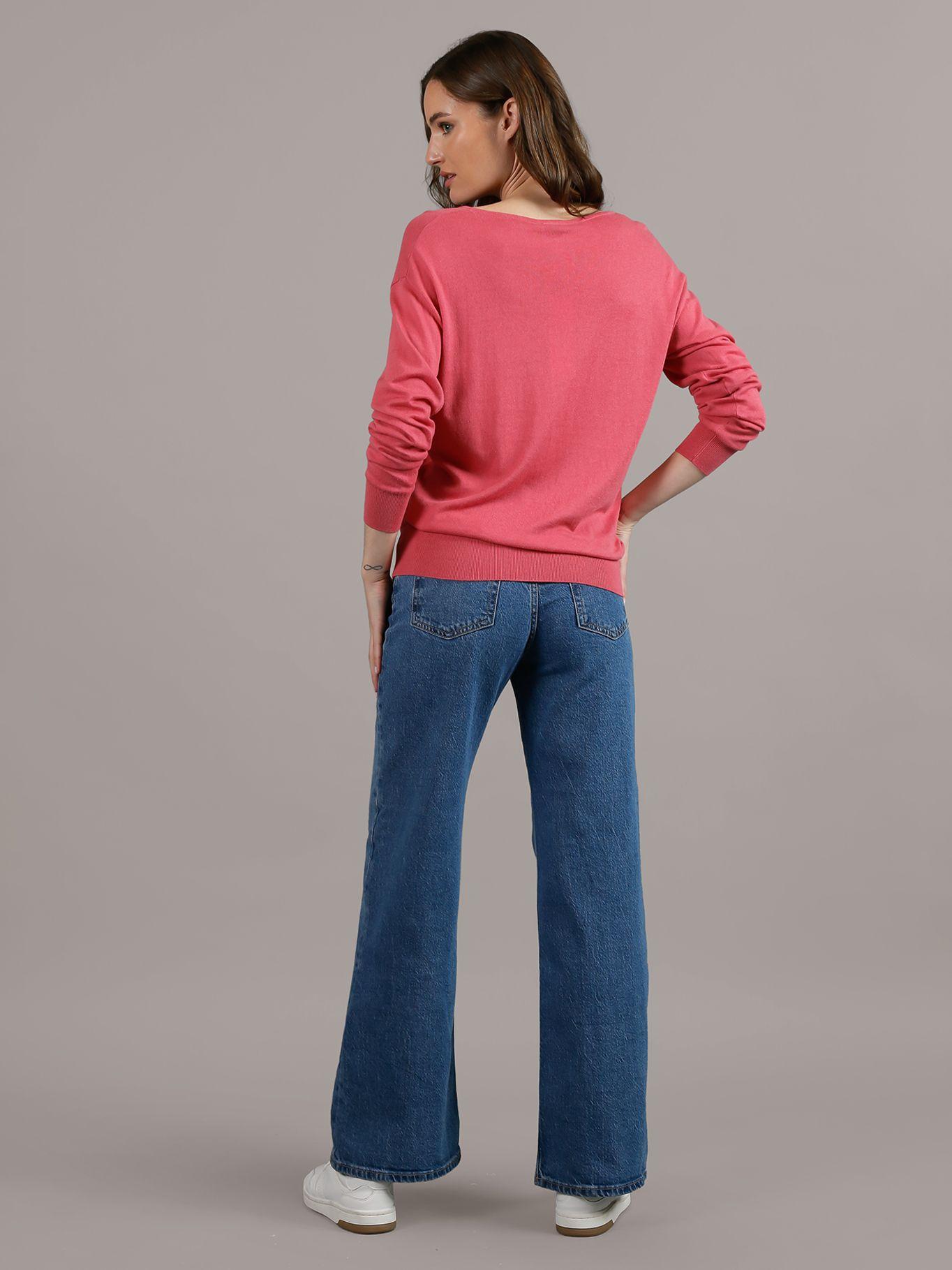 Sweater Cotton Viscose Coral Calvin Klein-2