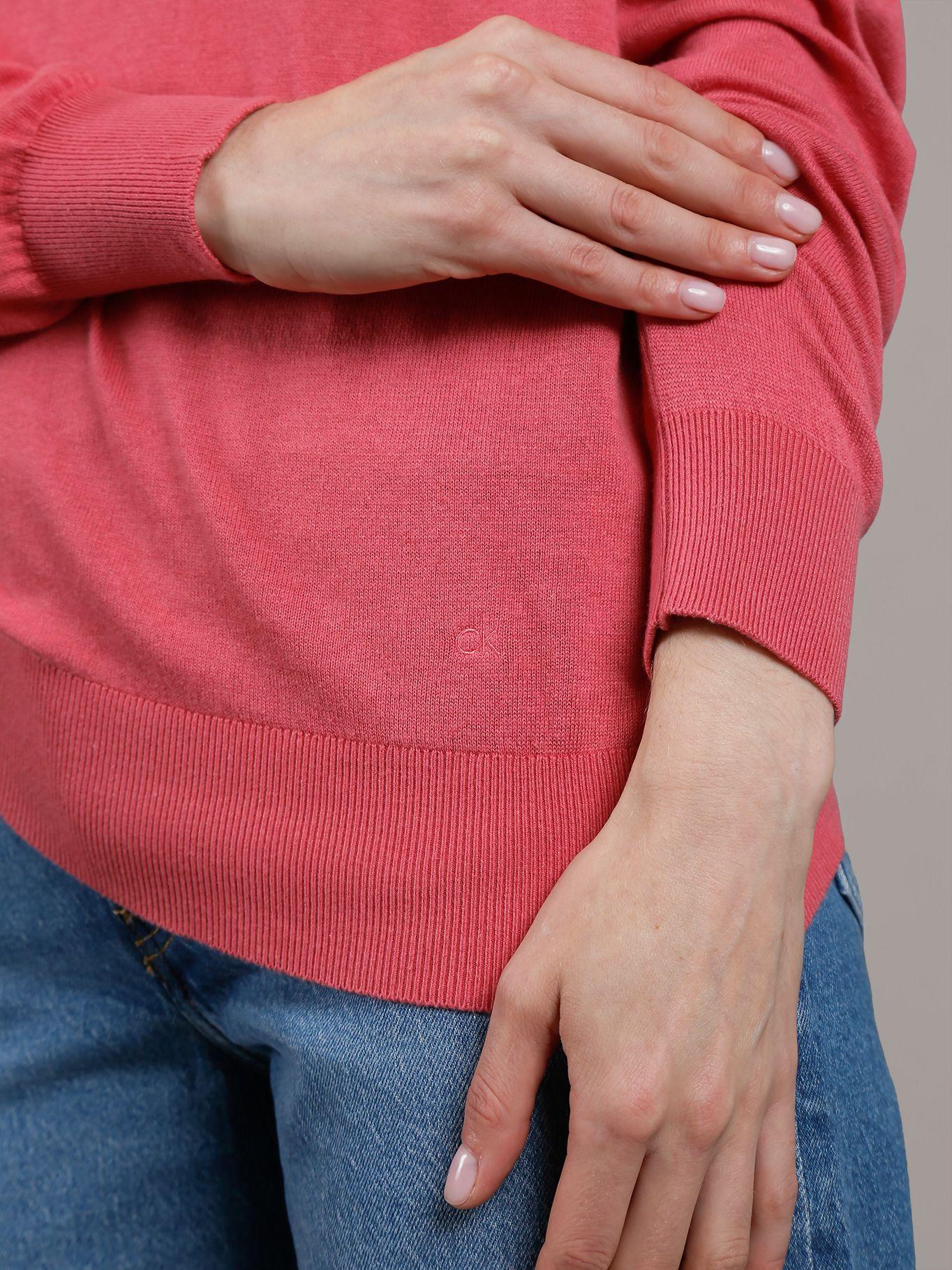Sweater Cotton Viscose Coral Calvin Klein-4