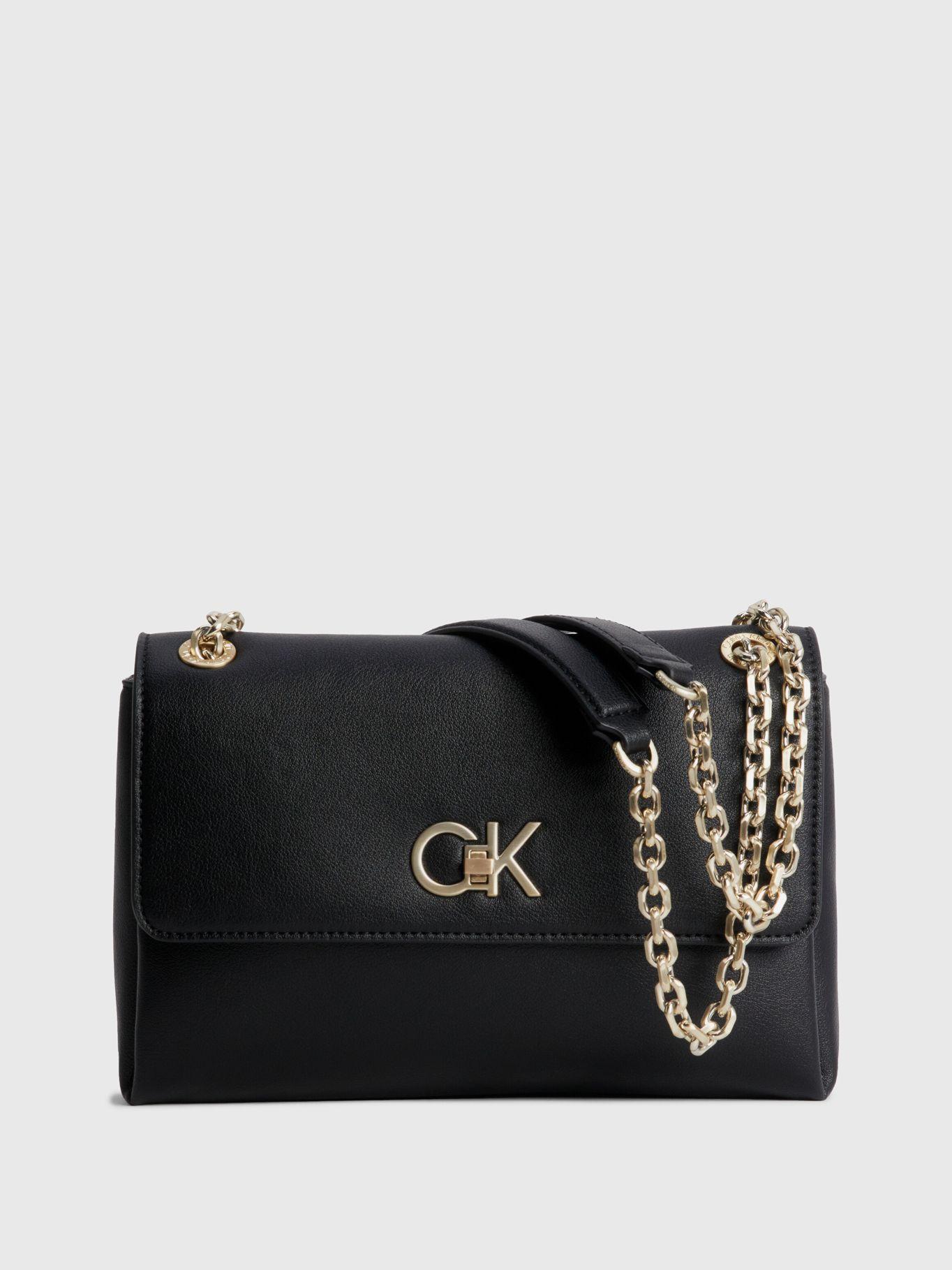 Cartera Re-Lock EW Conv Negro Calvin Klein-0