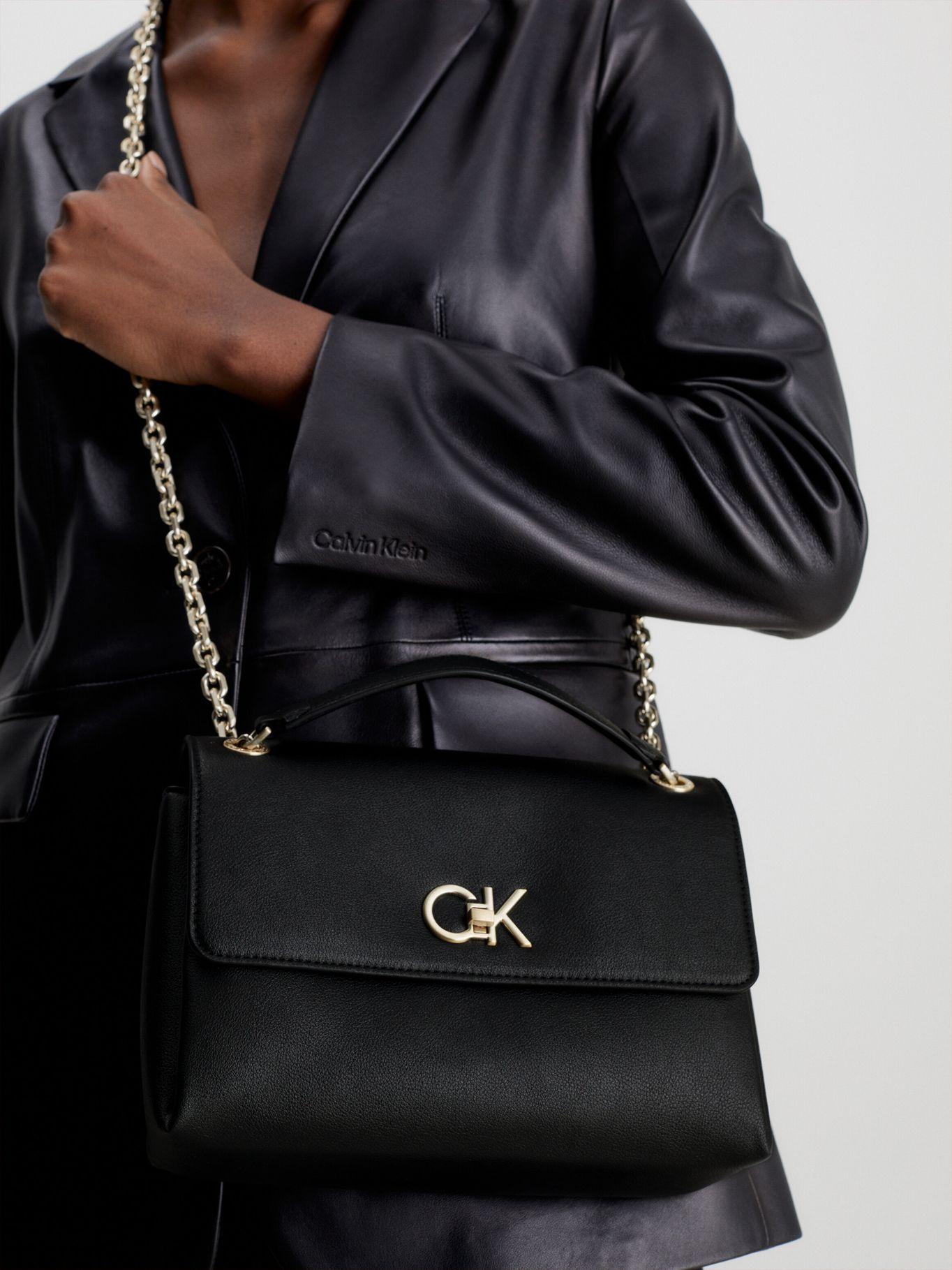 Cartera Re-Lock EW Conv Negro Calvin Klein-5