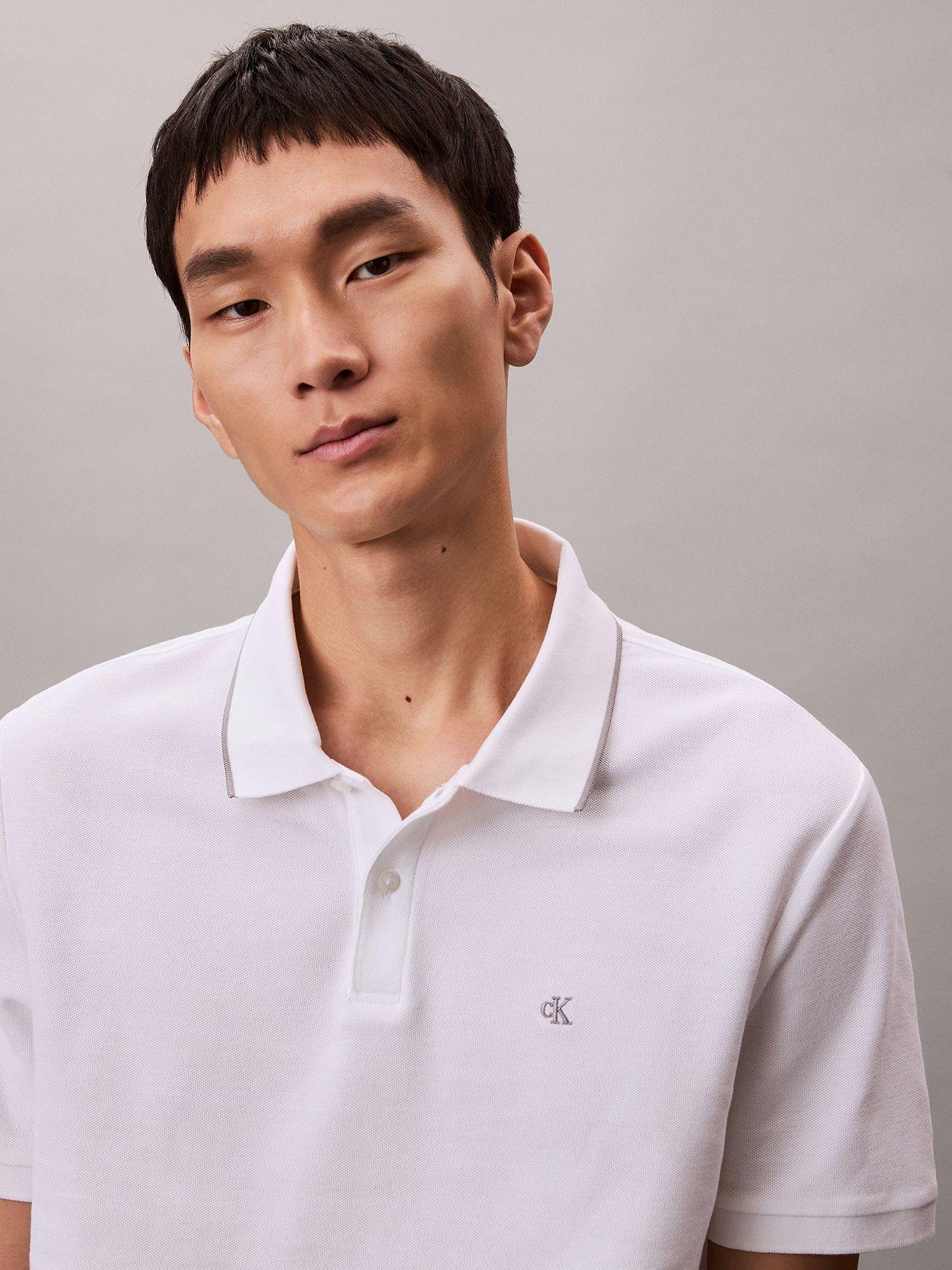 Polo de Tejido Piqué Blanco Calvin Klein-3