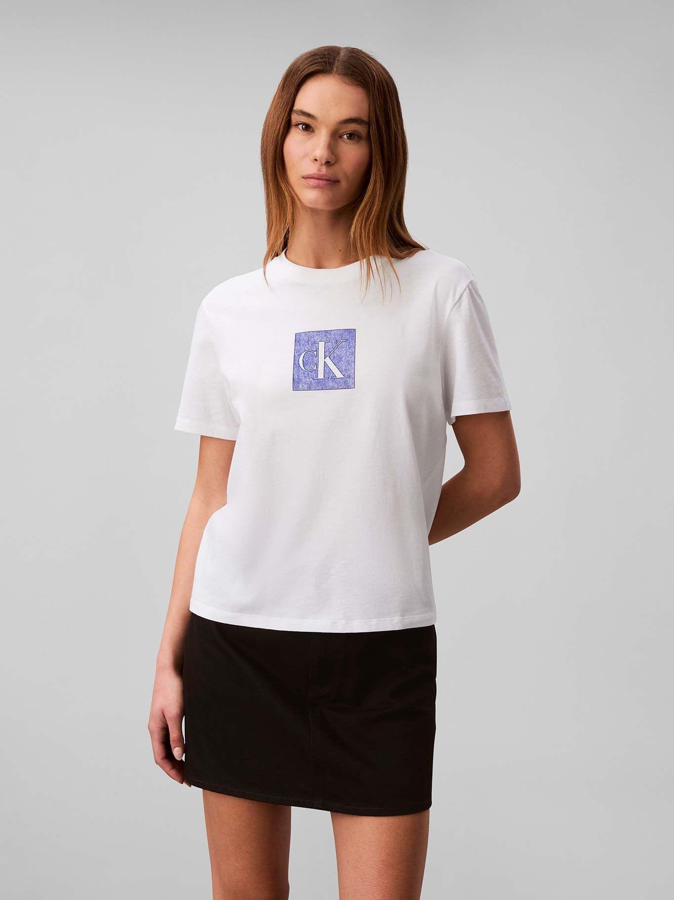 Polera Clásica con Monograma Blanco Calvin Klein-0