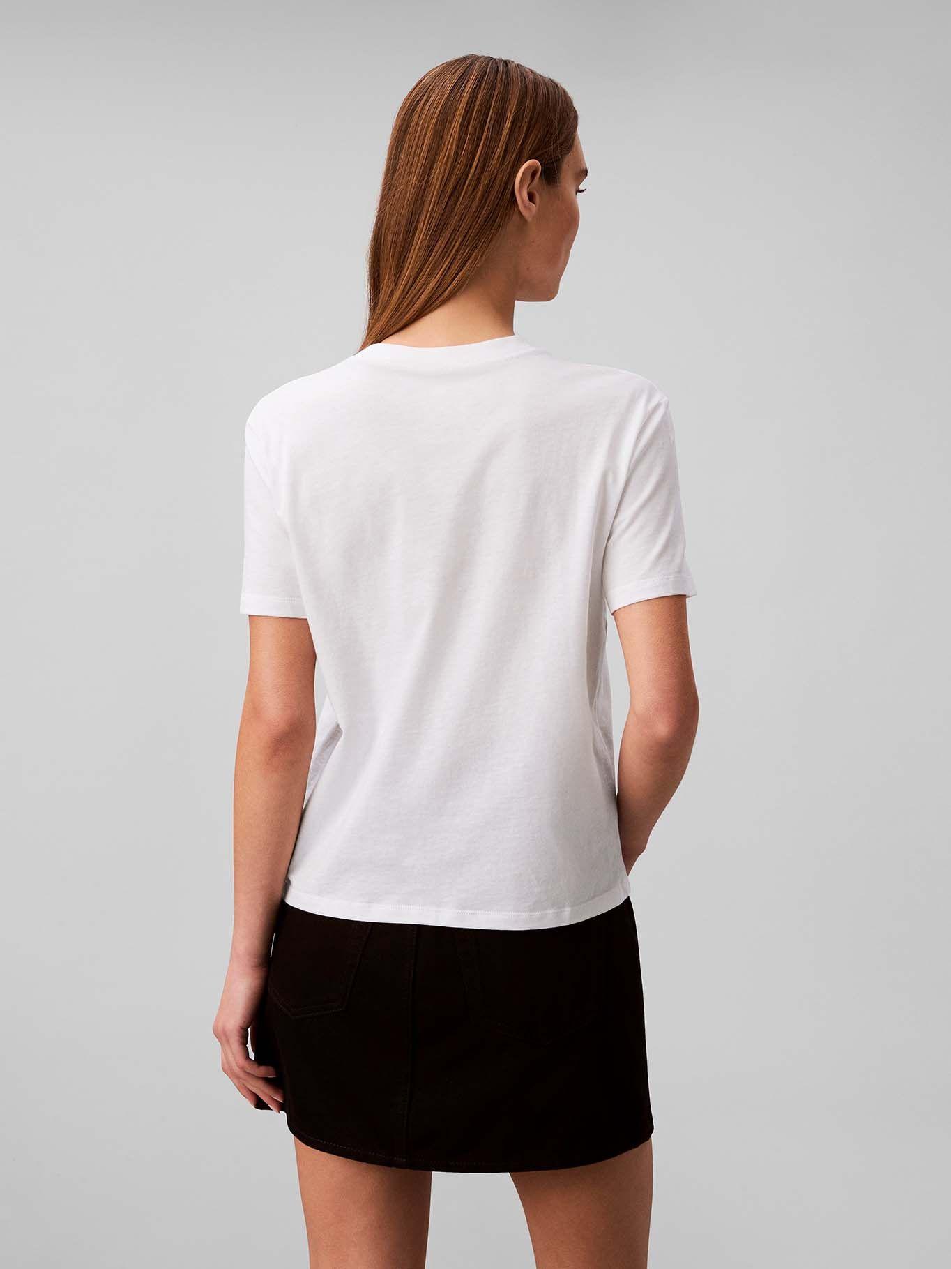 Polera Clásica con Monograma Blanco Calvin Klein-2