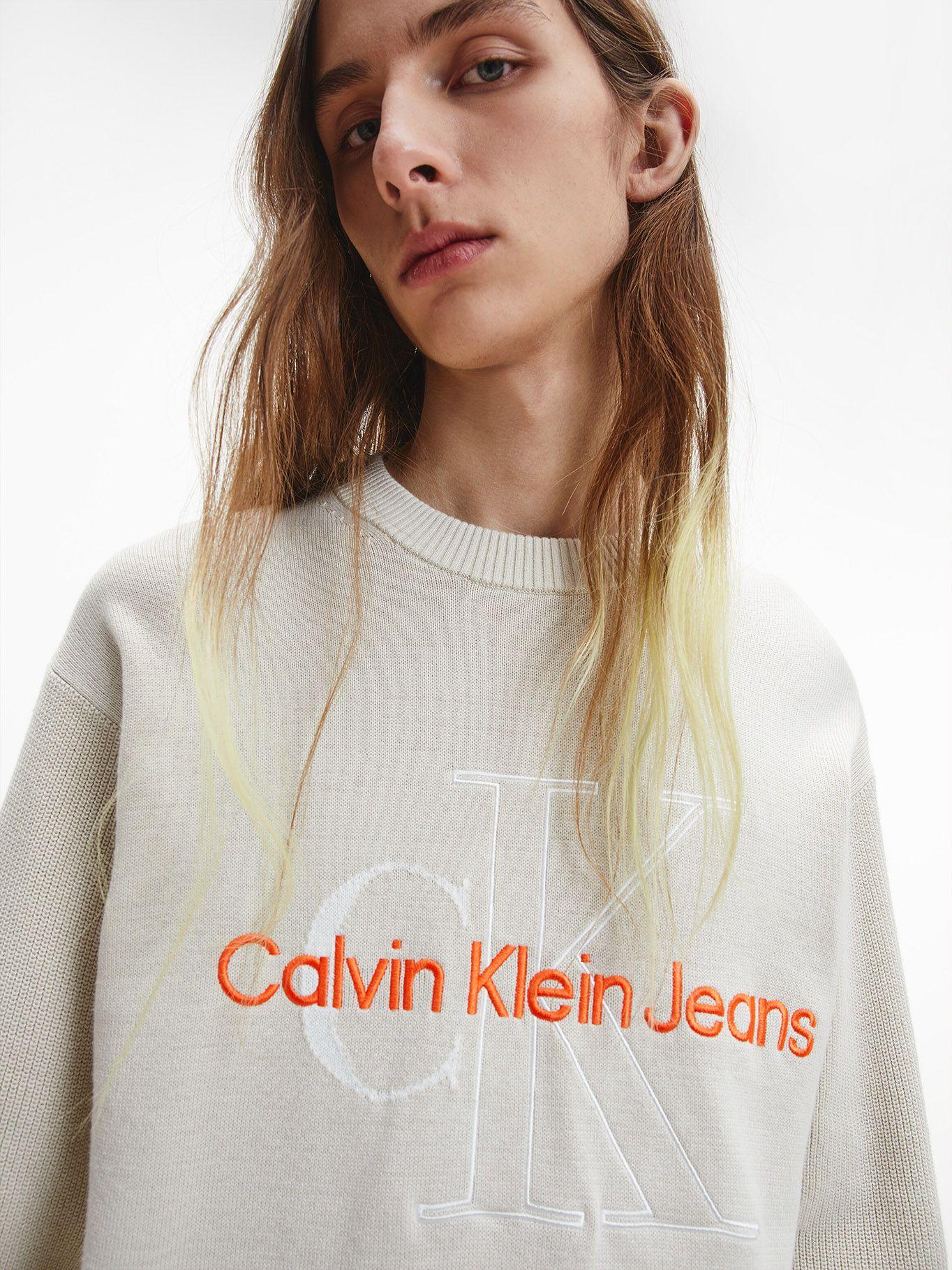Suéter Two Tone Beige Calvin Klein-3
