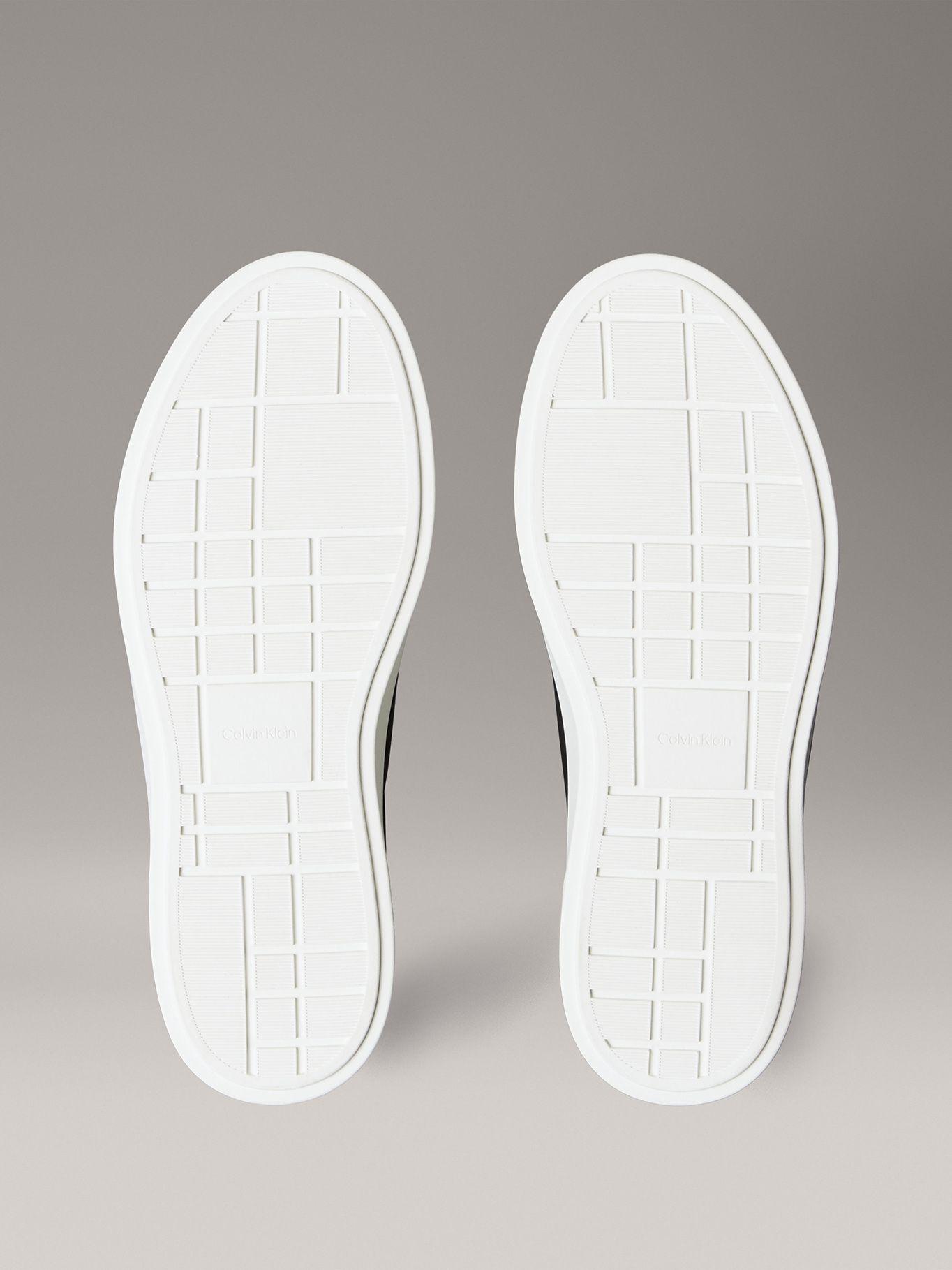 Zapatillas de Cuero con Logo Negro Calvin Klein-3