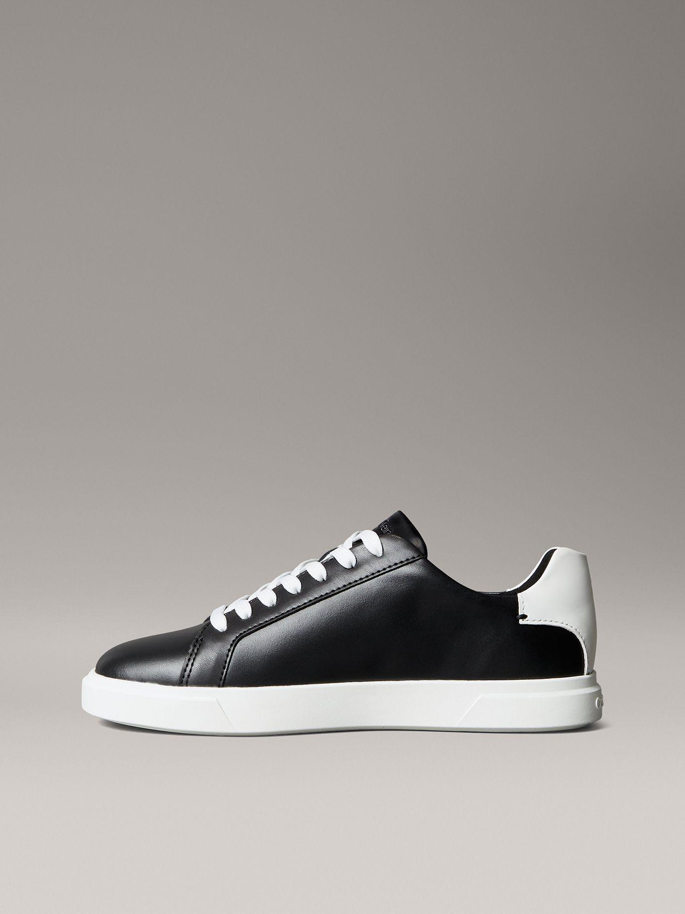 Zapatillas de Cuero con Logo Negro Calvin Klein-5