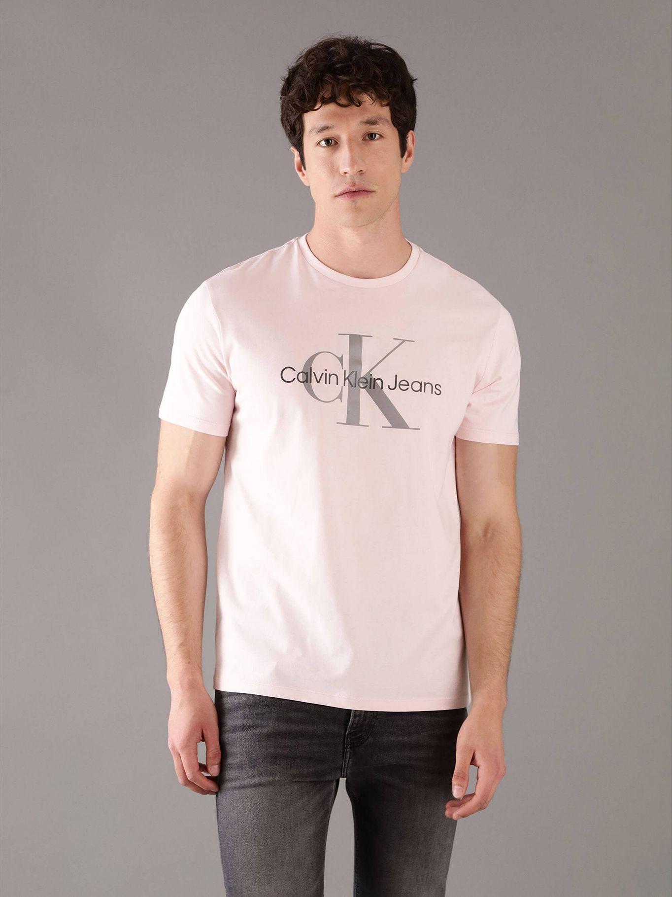 Polera Monogram Crew Rosado Calvin Klein-0