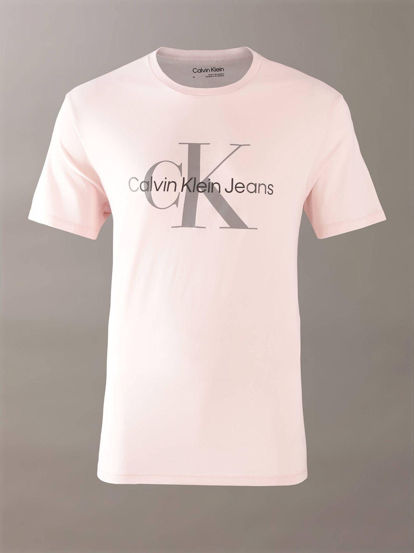 Polera Monogram Crew Rosado Calvin Klein-4