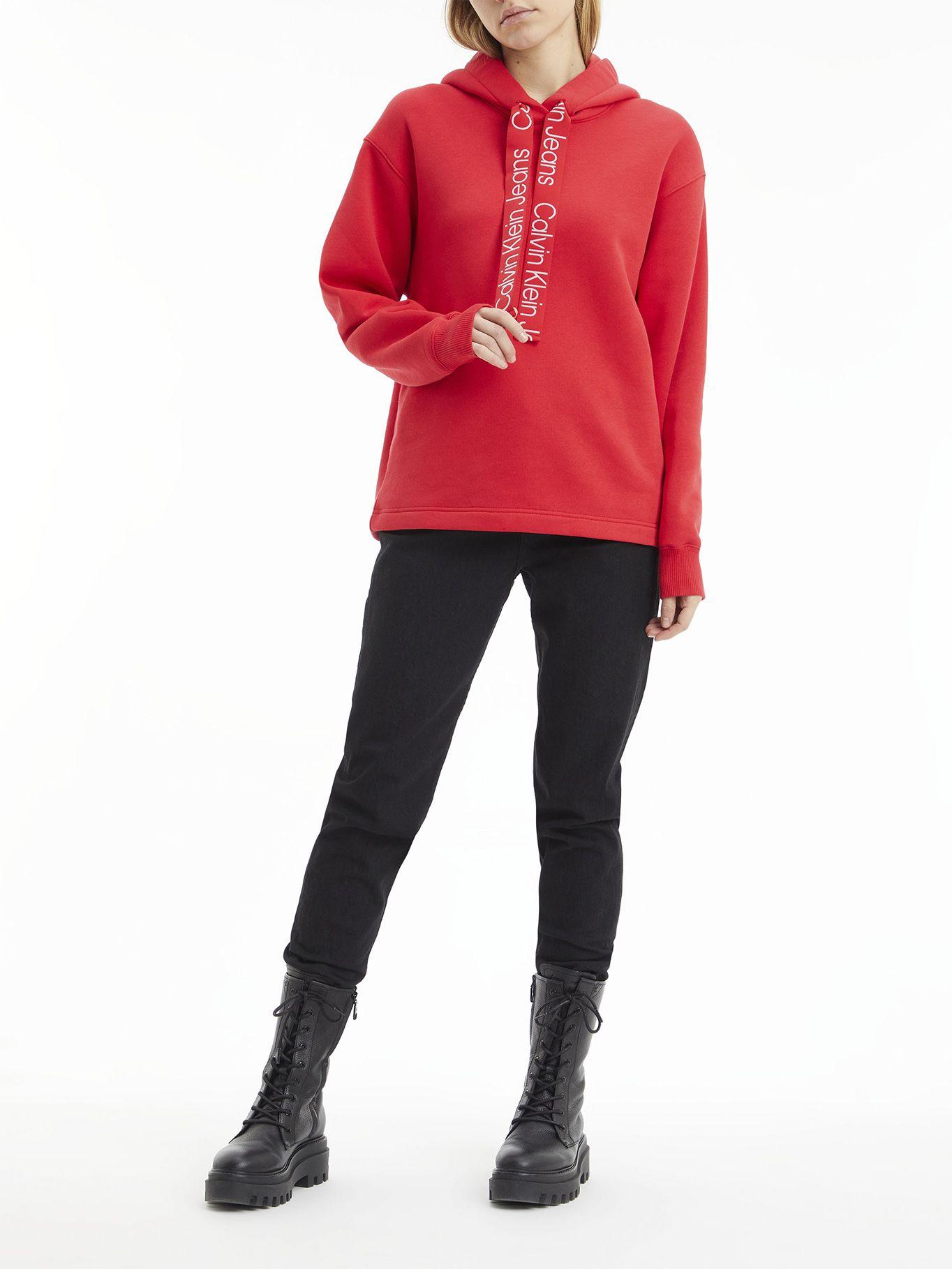 Polerón Hoodie Contrast Rojo Calvin Klein-2