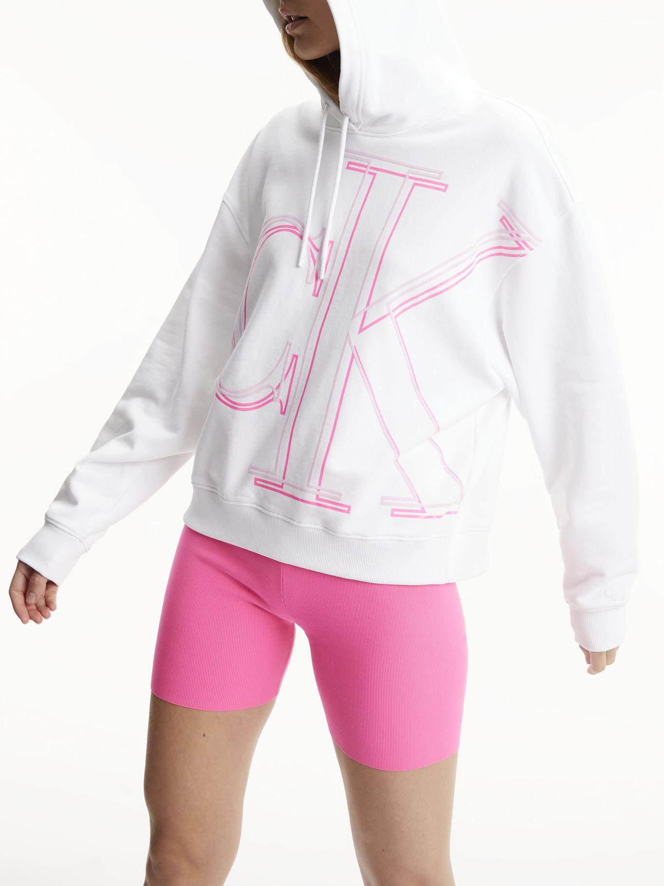 Hoddie Illuminated Blanco Calvin Klein-1