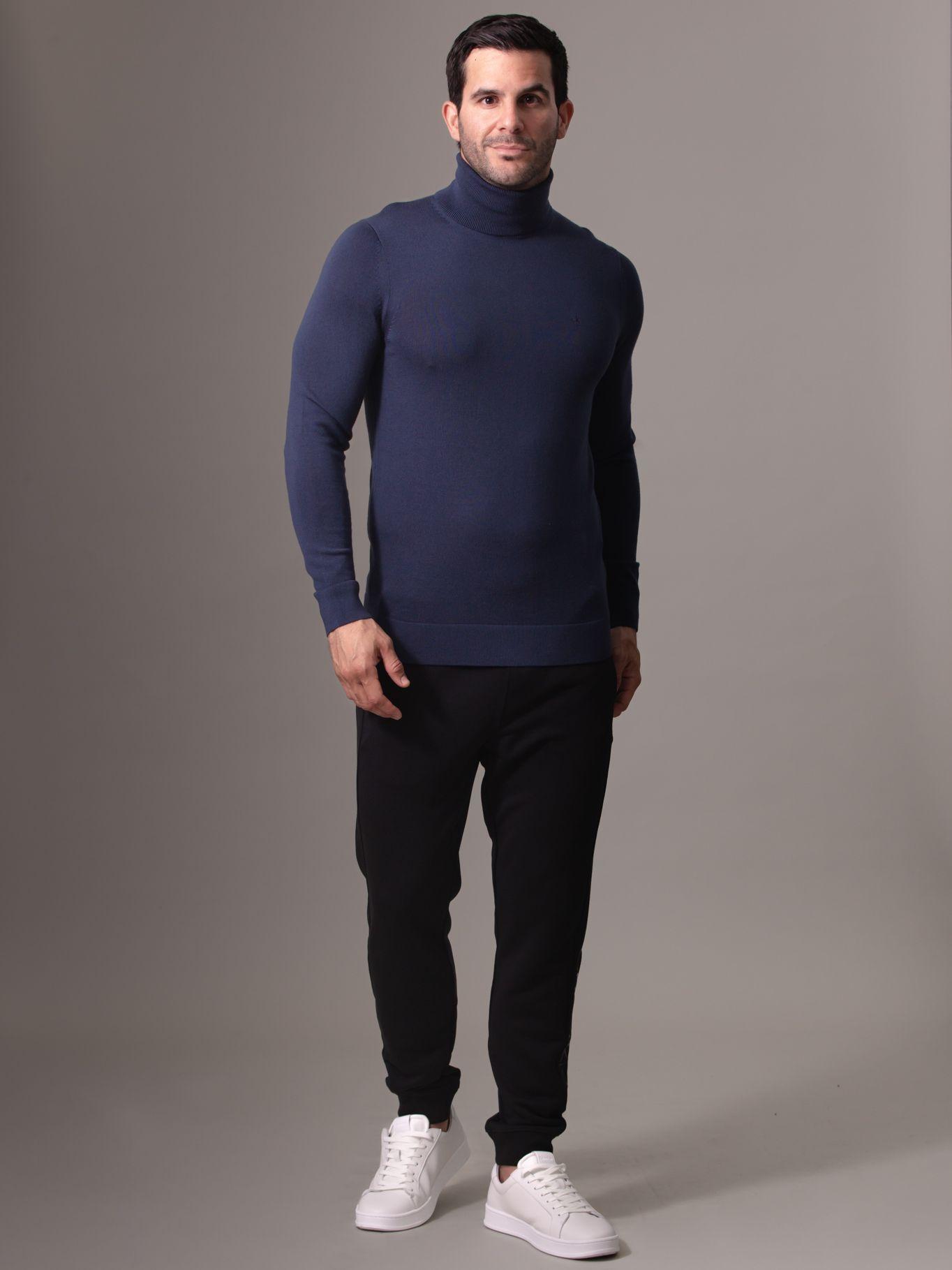 Sweater Merino Rws Turtle Neck Azul Calvin Klein-1
