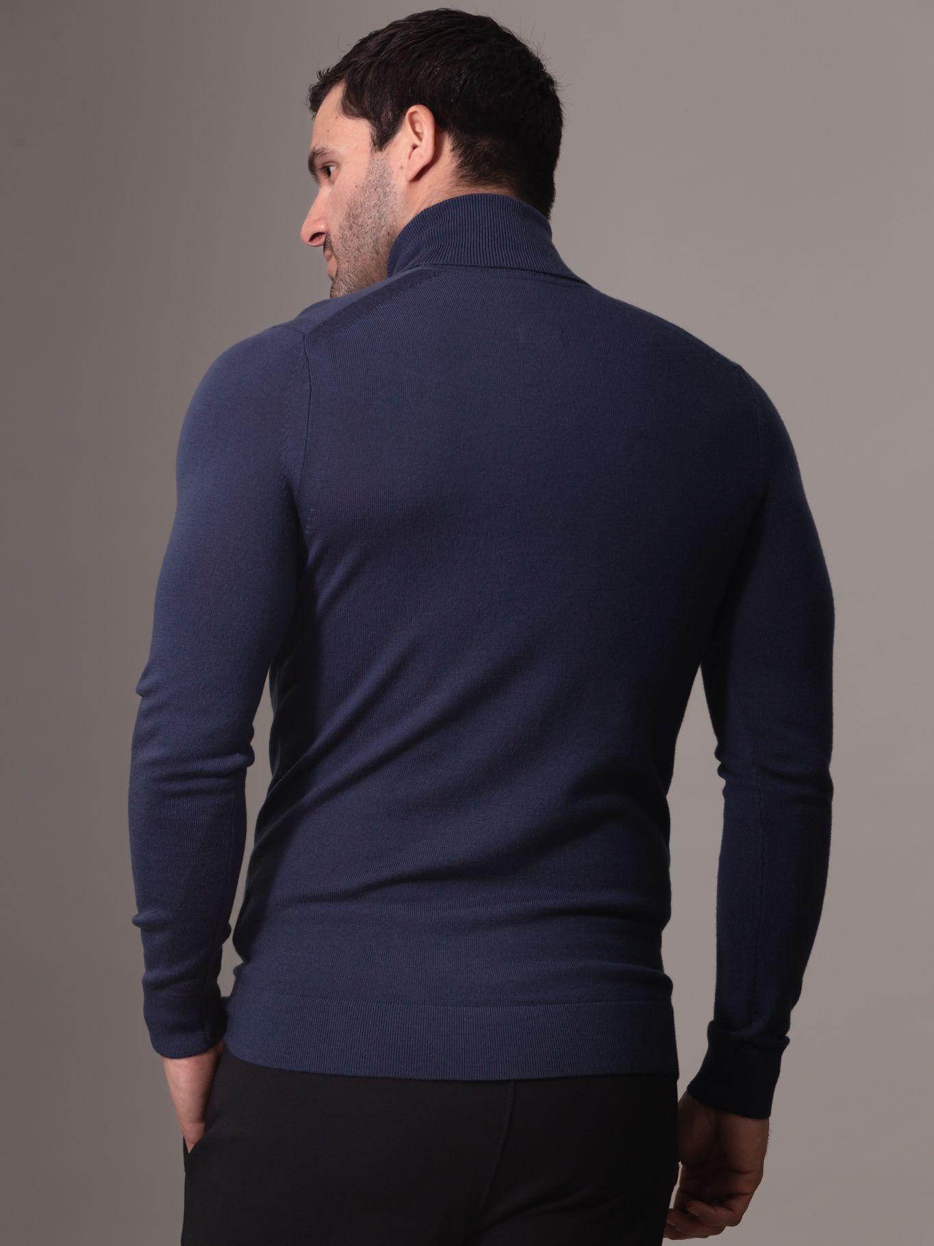 Sweater Merino Rws Turtle Neck Azul Calvin Klein-3