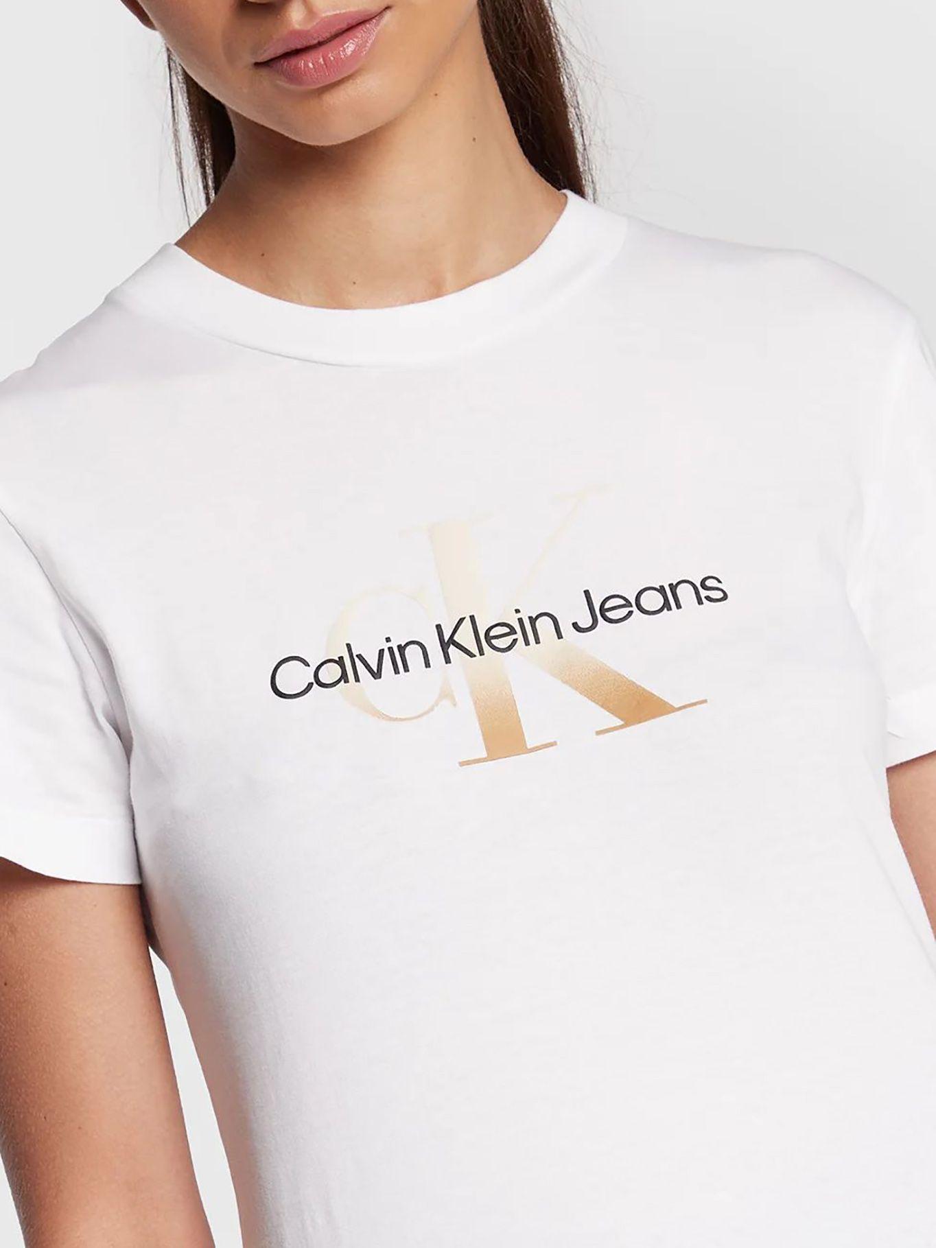 Polera Gradient Monologo Blanco Calvin Klein-3