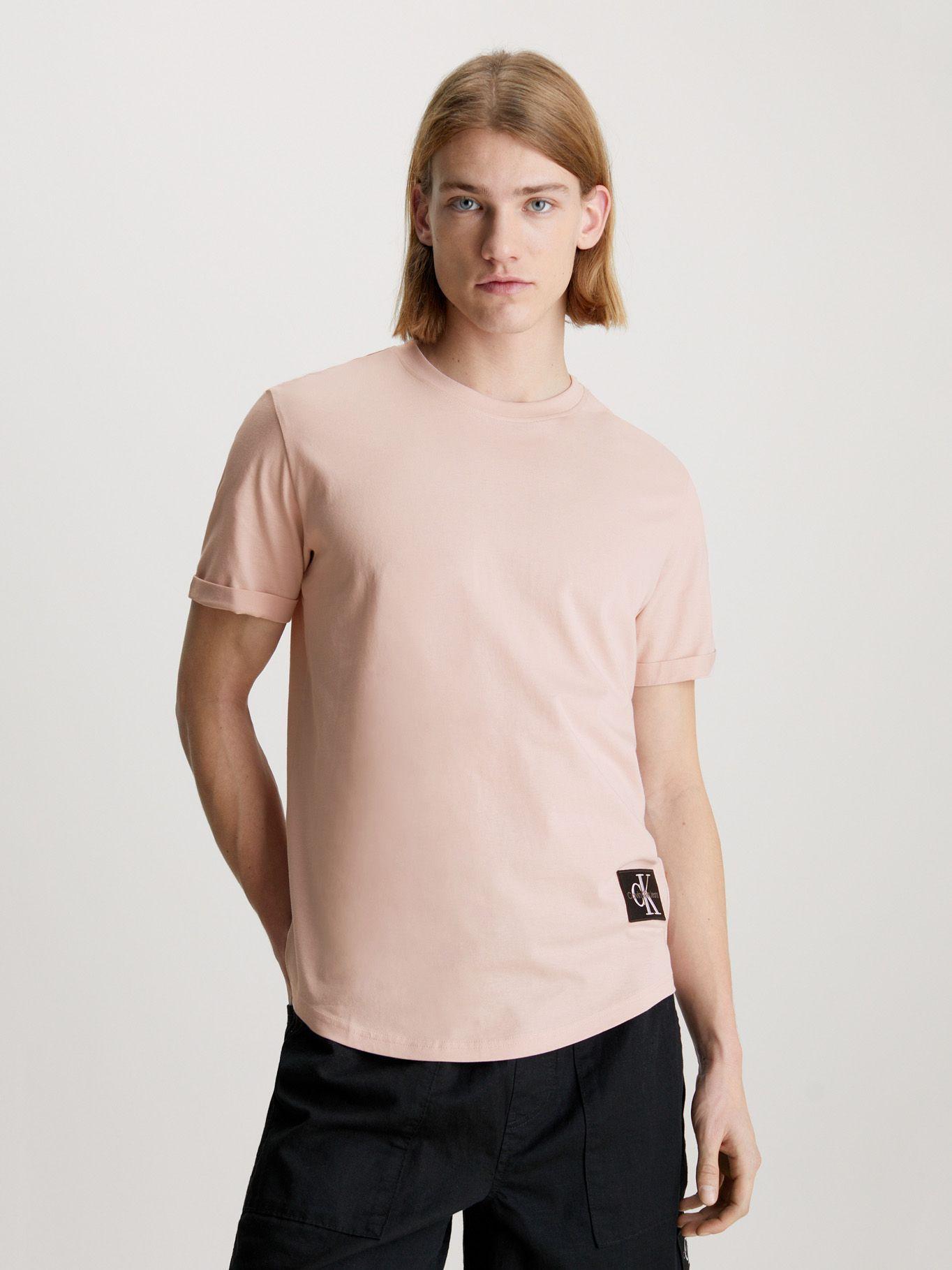 Polera Badge Turn Up Rosado Calvin Klein-0